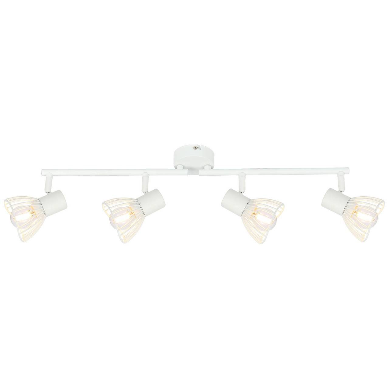 weiß E14, Elhi, D45, Lampe Elhi 4x geeignet Deckenleuchte für 4flg 40W, Brilliant Tropfen Spotrohr