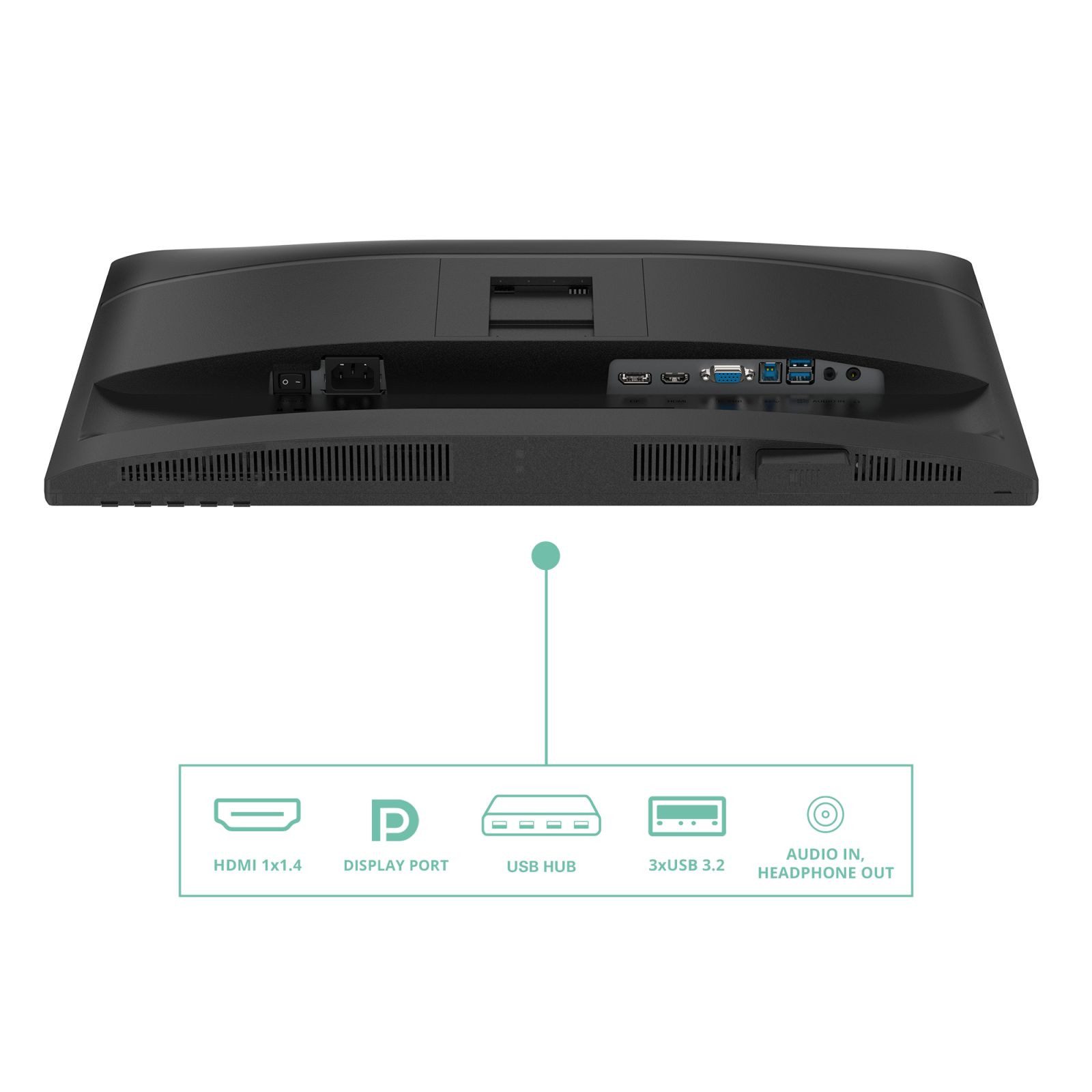 AOC 60,5cm (23,8) 24P4U 16:09 HDMI+DP+DVI+USB IPS Lift bk TFT-Monitor (1920 x 1080 px, Full HD, 4 ms Reaktionszeit, 120 Hz, IPS, Lautsprecher, HDCP, Pivot, Höhenverstellbar)