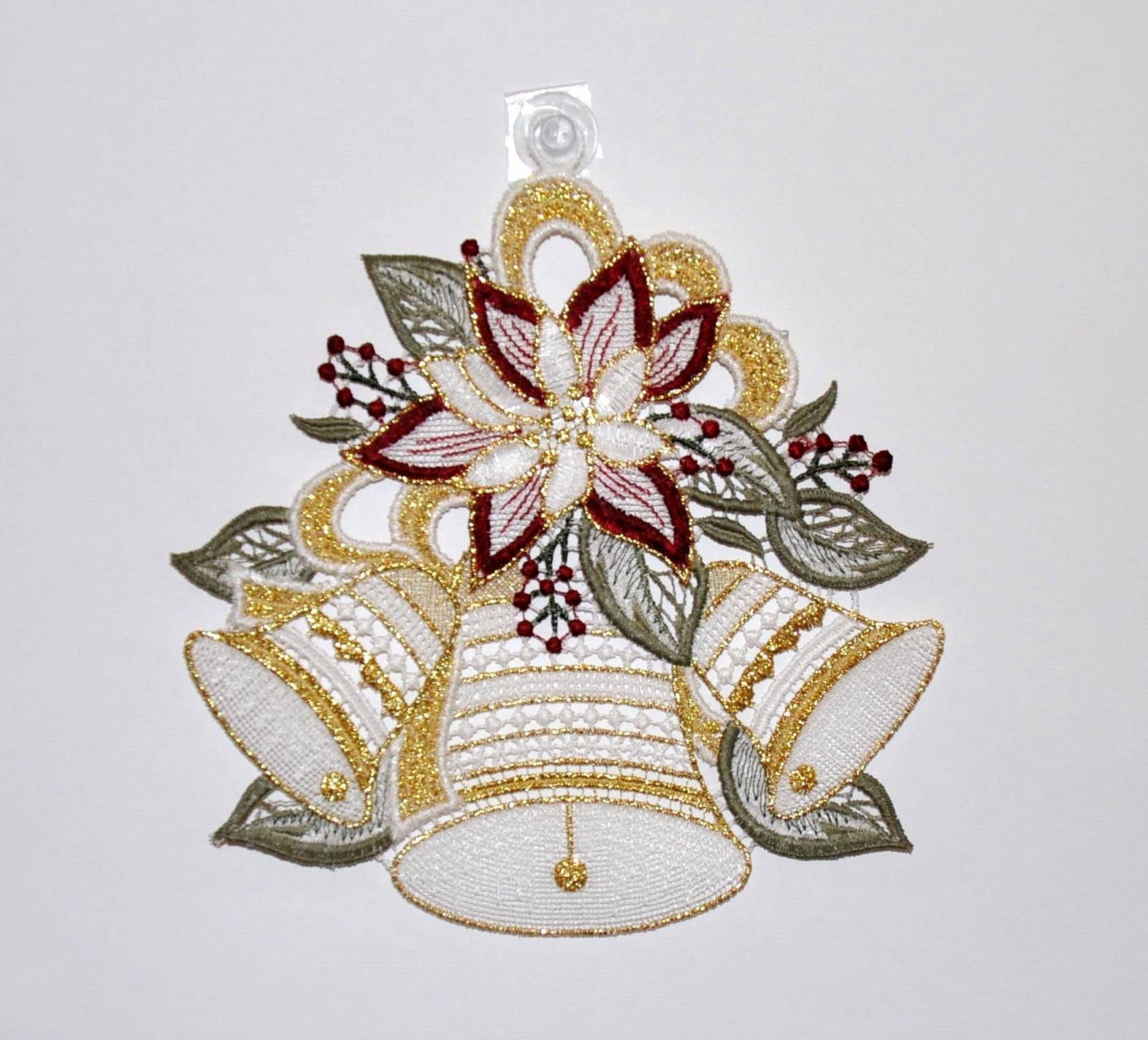 Stickereien Plauen Fensterbild Glockenzauber