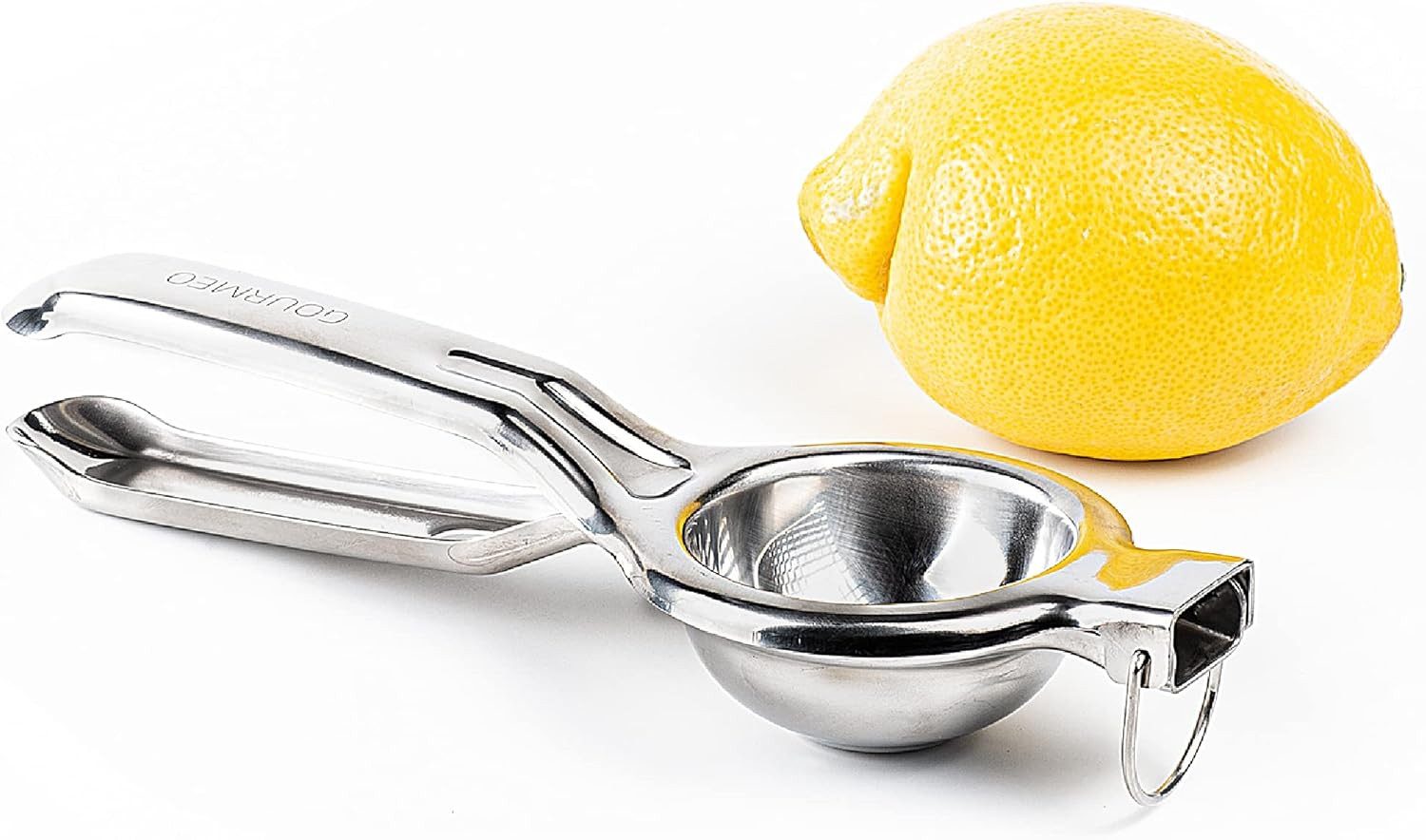 GOURMEO Zitruspressenaufsatz Zitruspresse aus Edelstahl manuell, rostfrei, spülmaschinenfest