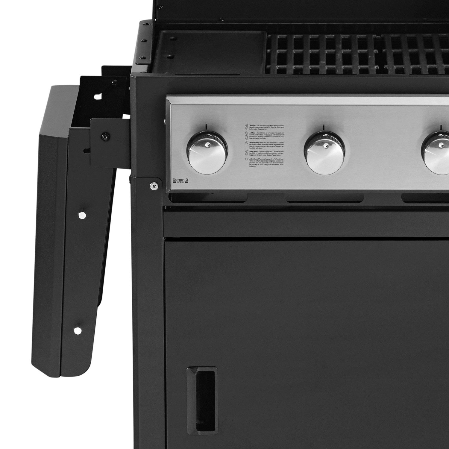 GrandHall Gasgrill Grandhall Xenon 3 Gasgrill Schwarz