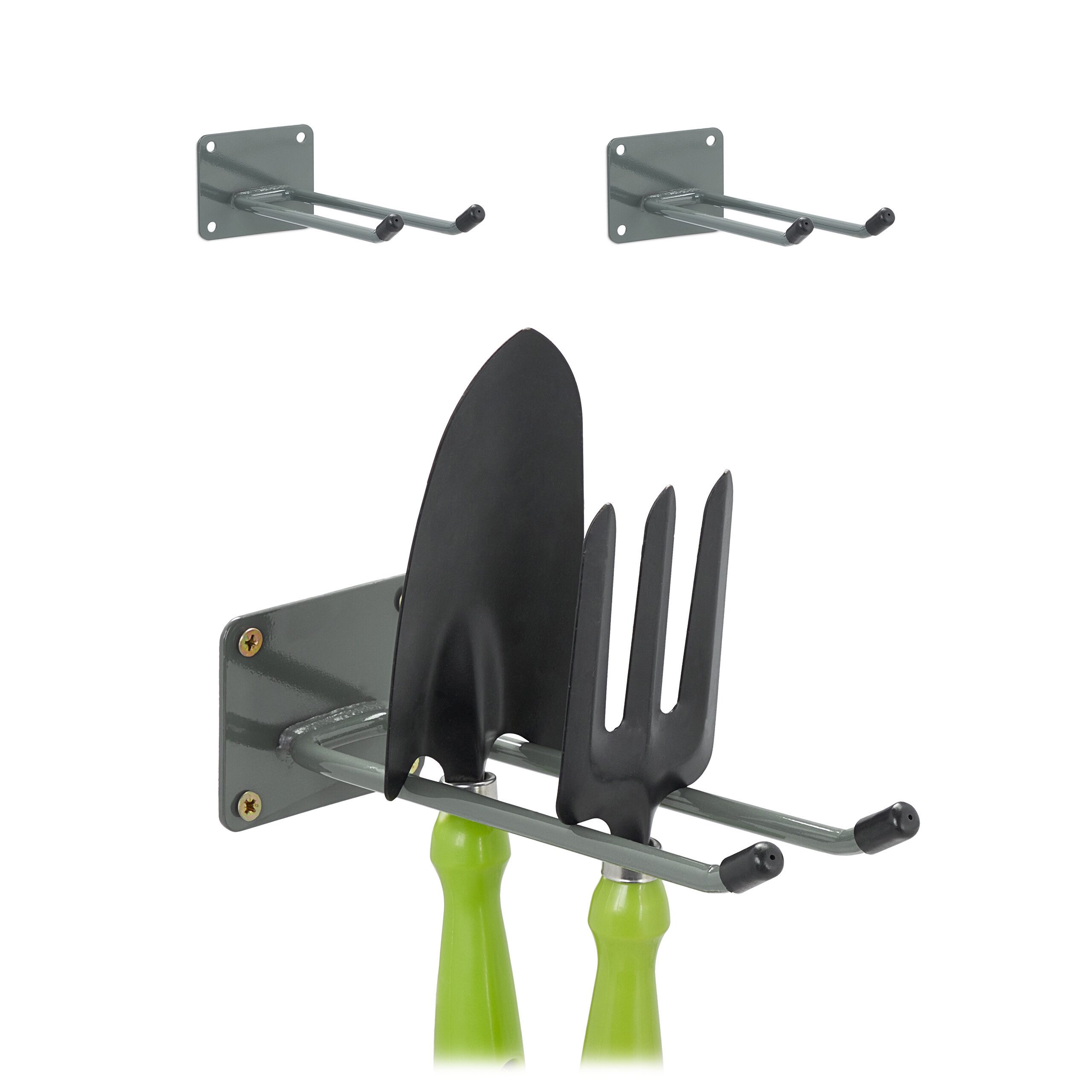 Gartengerätehalter Langer Wandhaken 3er Set
