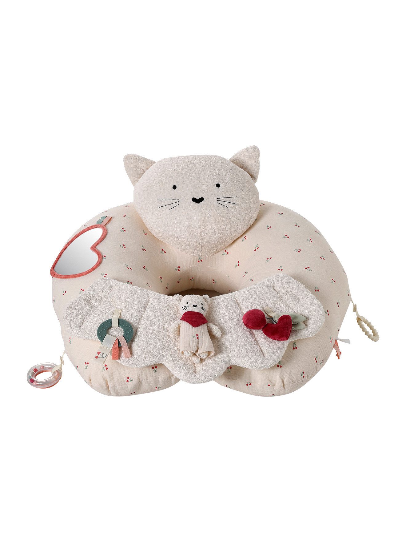 Krabbeldecke Baby Activity-Kissen, vertbaudet, Feinmotorik