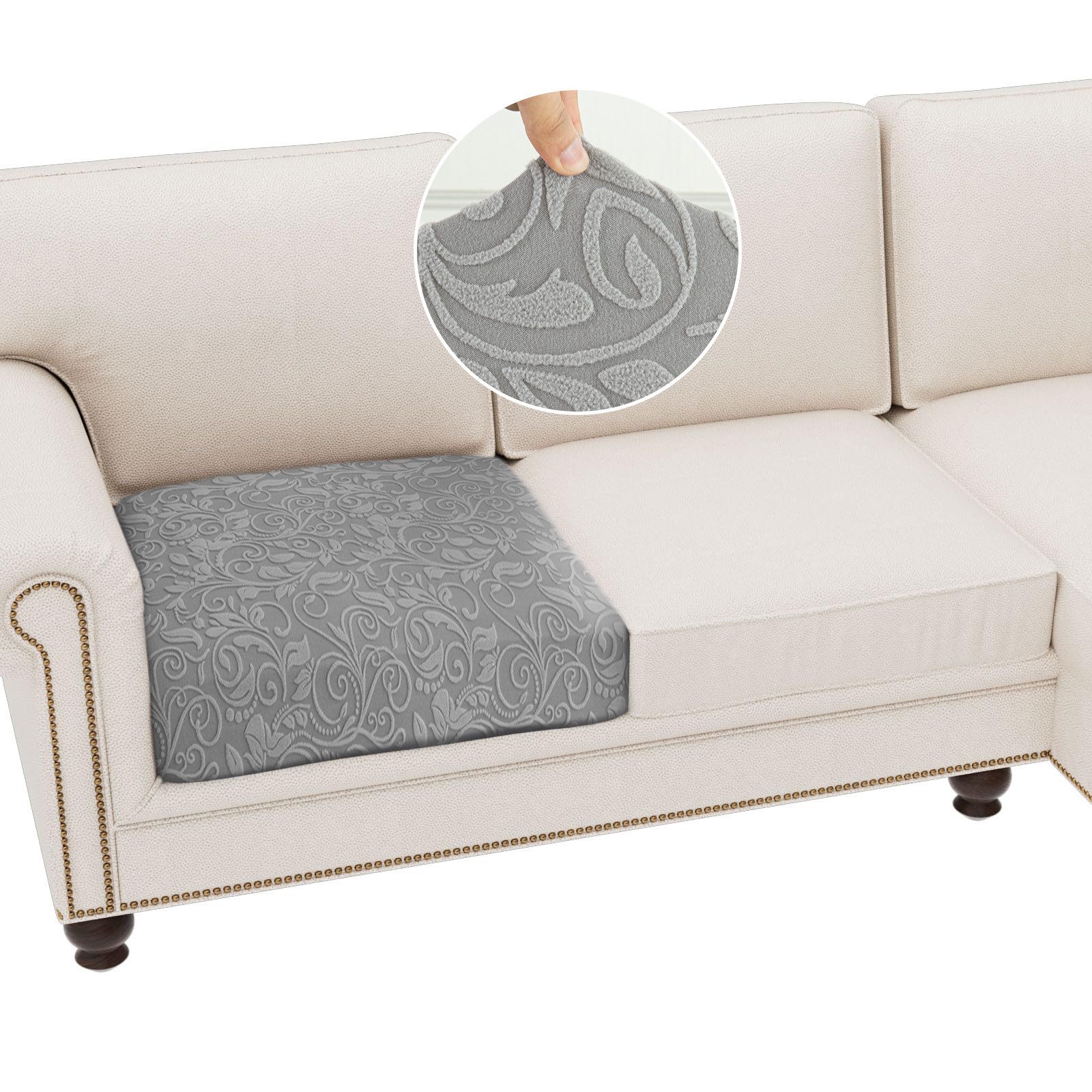 BTTO Sofahusse Stretch Floral Sofa Sitzkissenbezug günstig online kaufen