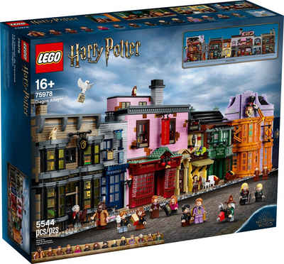 LEGO® Konstruktionsspielsteine »LEGO Harry Potter™ - Winkelgasse«, (Set, 5544 St)