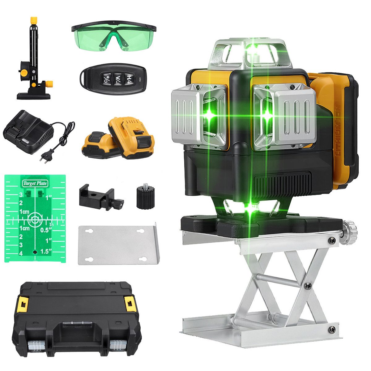 MECO Laserwasserwaage, (Kreuzlinienlaser 4D mit 16 günstig online kaufen