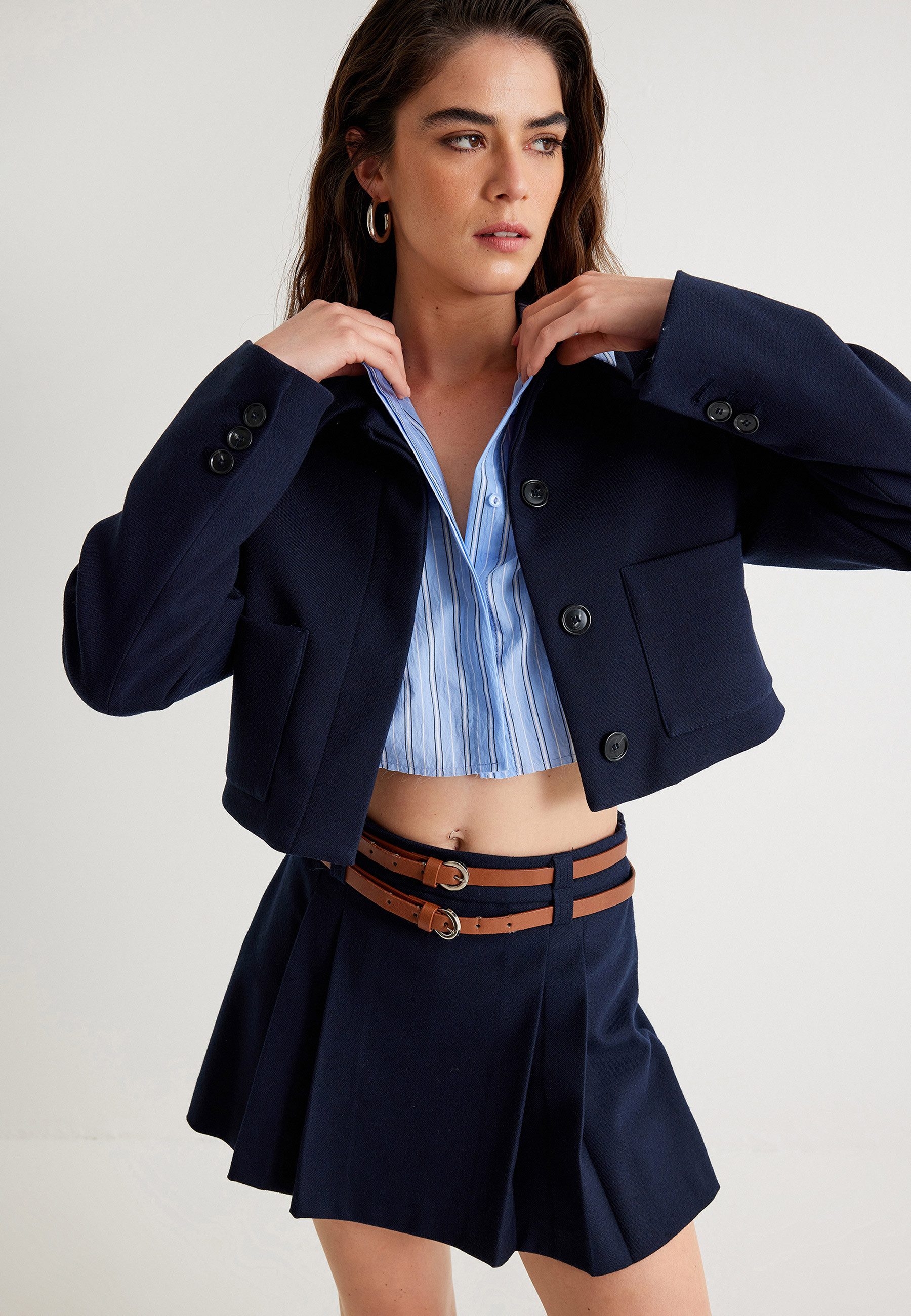 Jackenblazer Regular Mit Taschendetail
