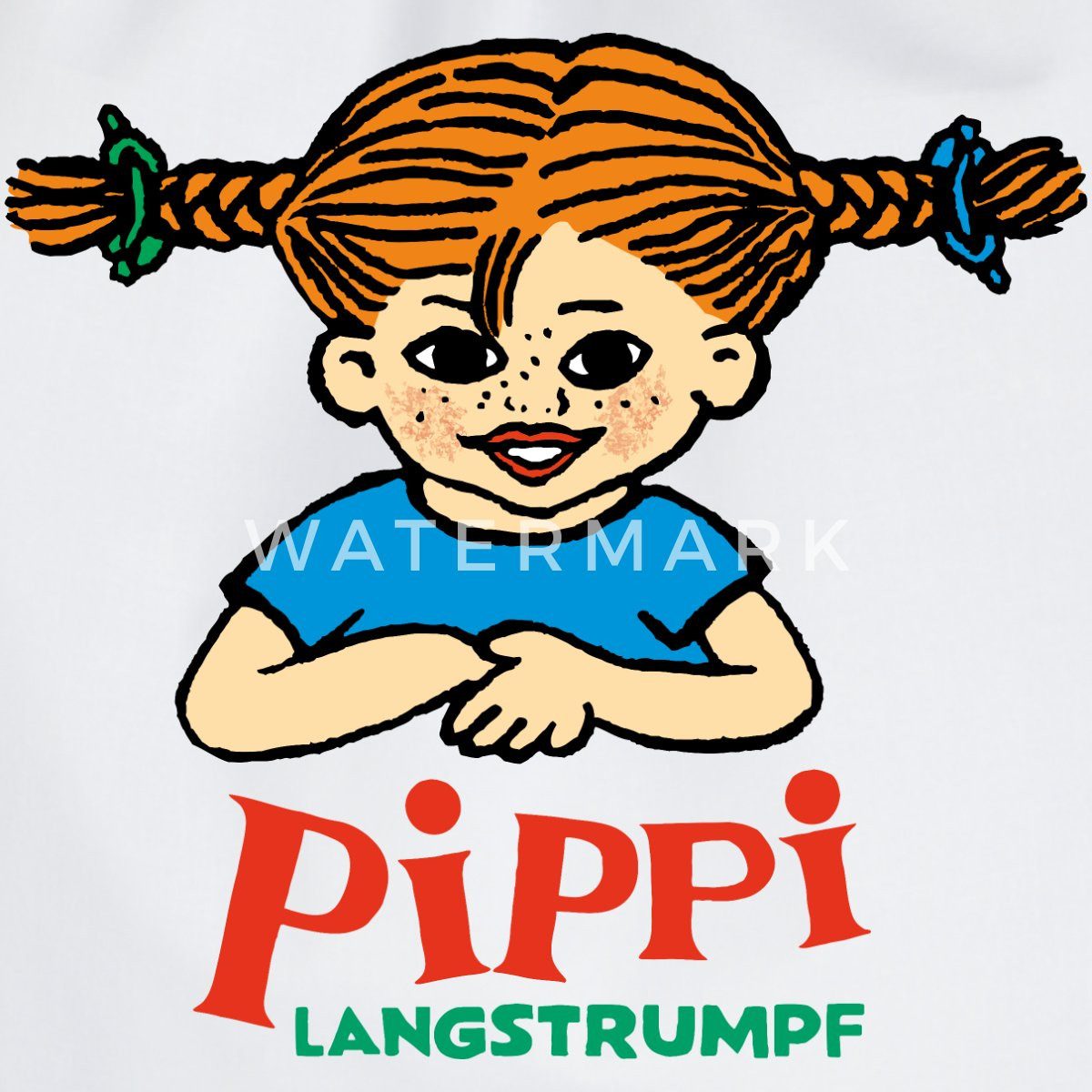 Spreadshirt Turnbeutel Pippi Langstrumpf Logo Turnbeutel (1-tlg)