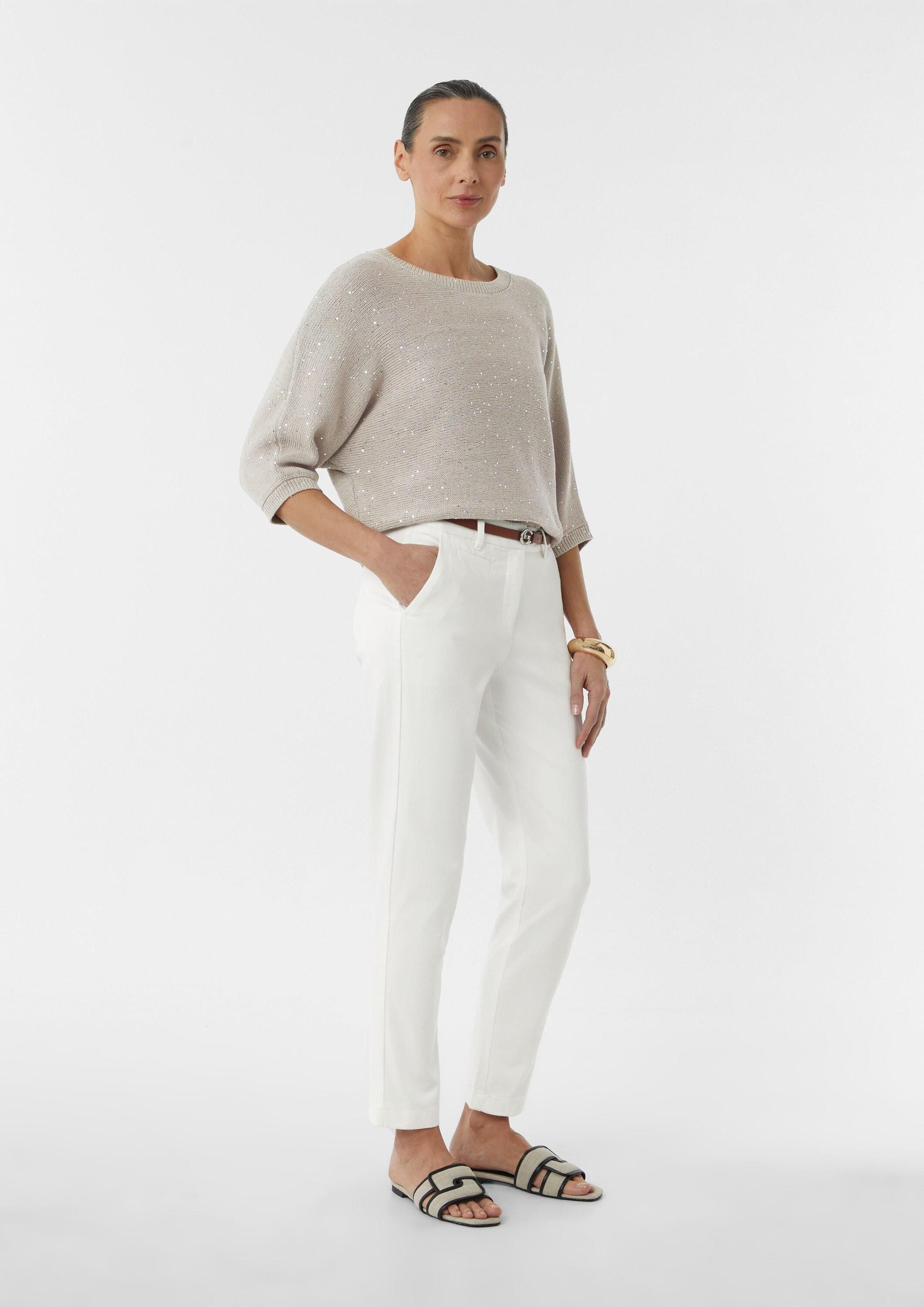 comma 7/8-Hose Hose Schmale Hose mit Gürtel günstig online kaufen