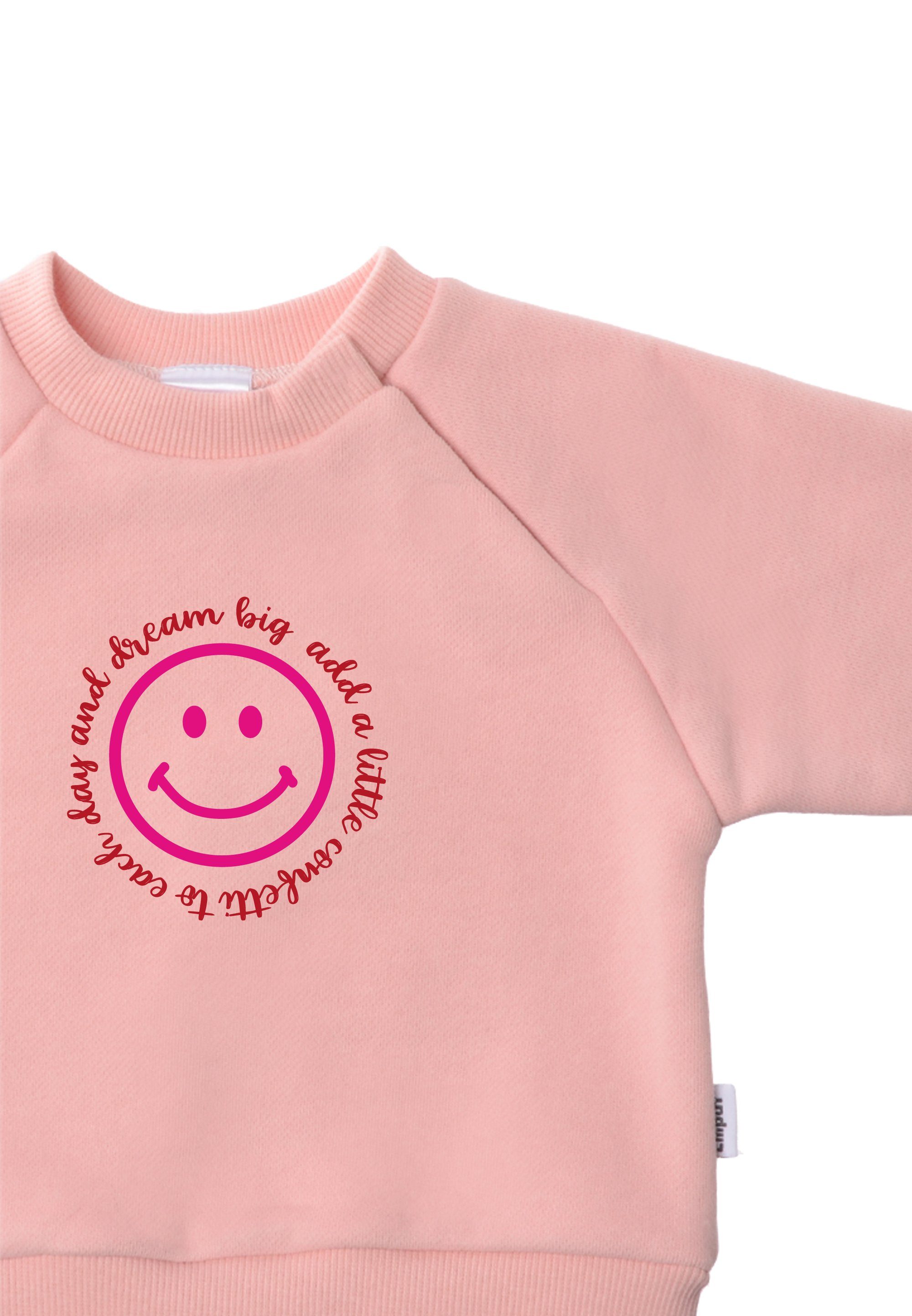 little niedlichem Sweatshirt Add Statement-Print a Liliput confetti rosa mit