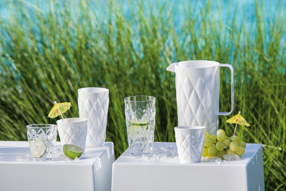 KOZIOL Glas Becher 200ml CRYSTAL S transparent emerald green, Kunststoff
