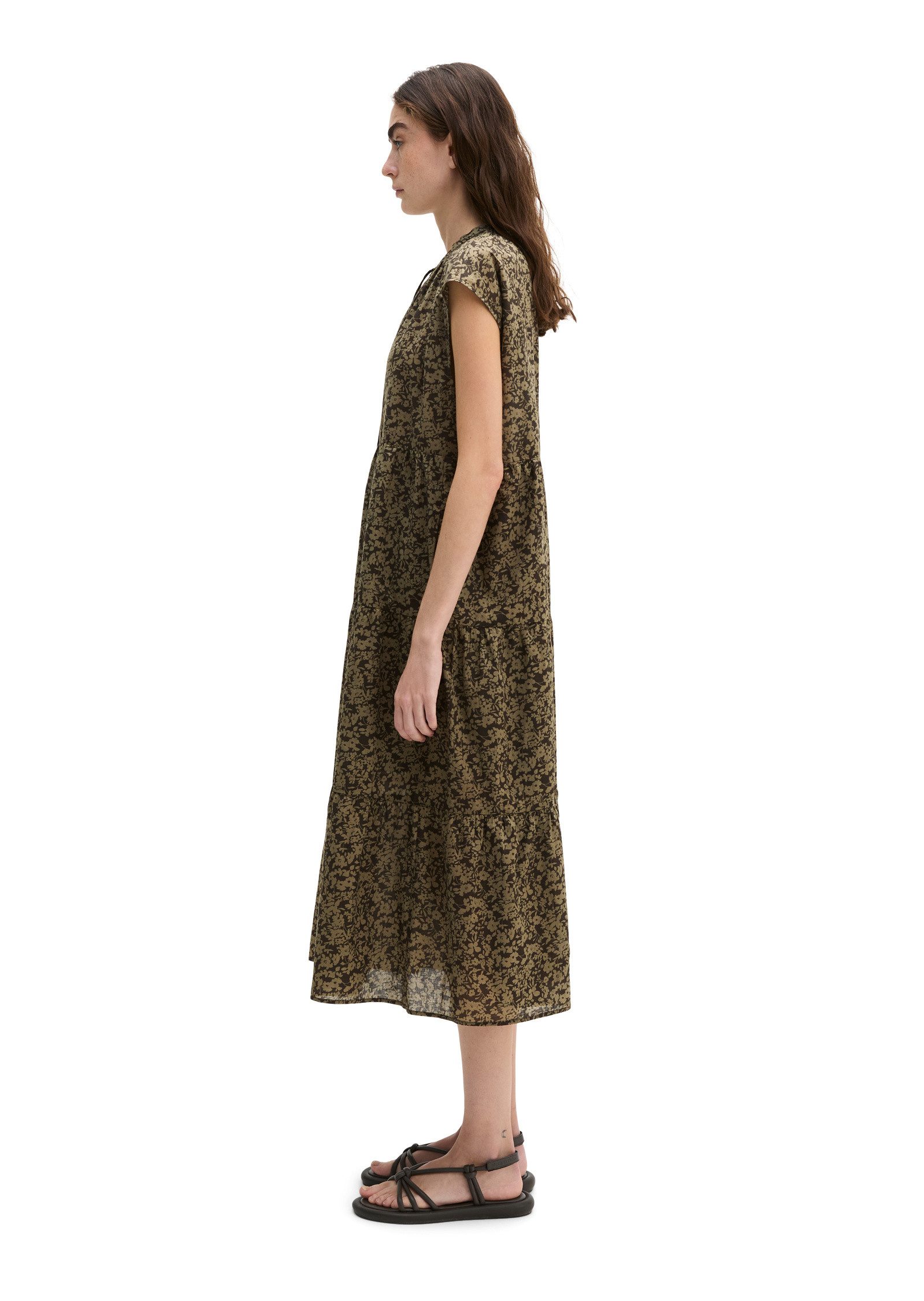 Marc O'Polo Midikleid aus weichem Baumwoll-Voile