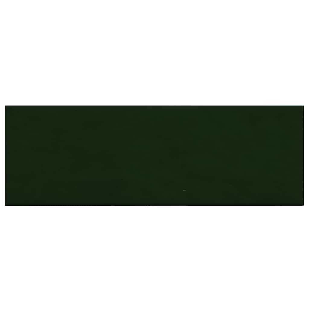 vidaXL Wandpaneel Стеновые панели 12 Stk. Dunkelgrün 90x30 cm Samt 3,24 m², (12-tlg)
