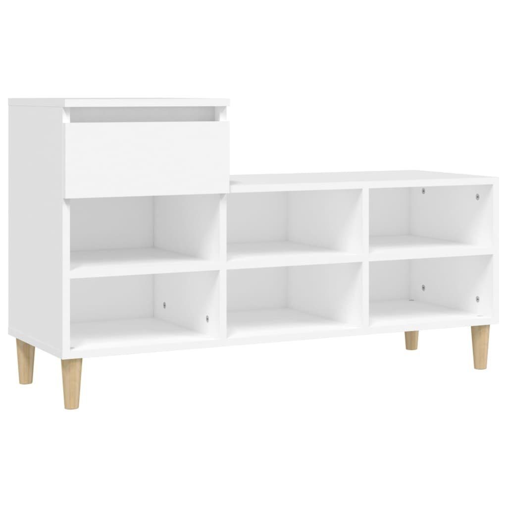 Schuhschrank NA Schuhregal Weiß 102x36x60 cm Spanplatte