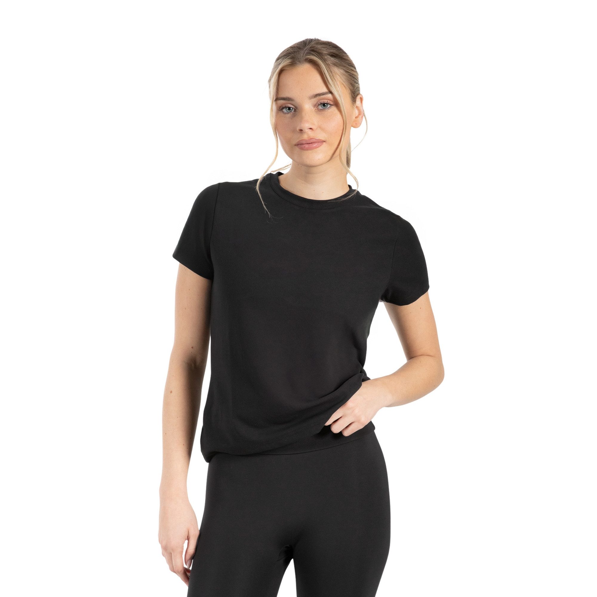 T-Shirt Aurica, Sportshirt Basic mit 3D Rubber Print, Regular Fit, Alltag