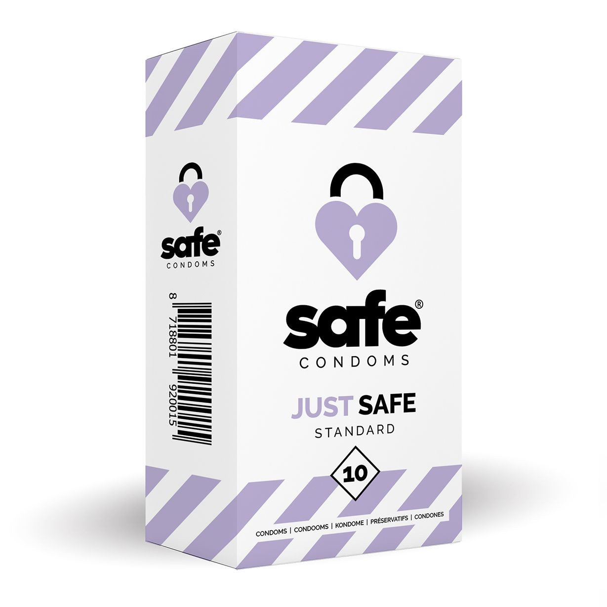 Safe Kondome SAFE “ Kondome mit silikonbasiertem Gleitmittel “ Standard “ 10 Stück