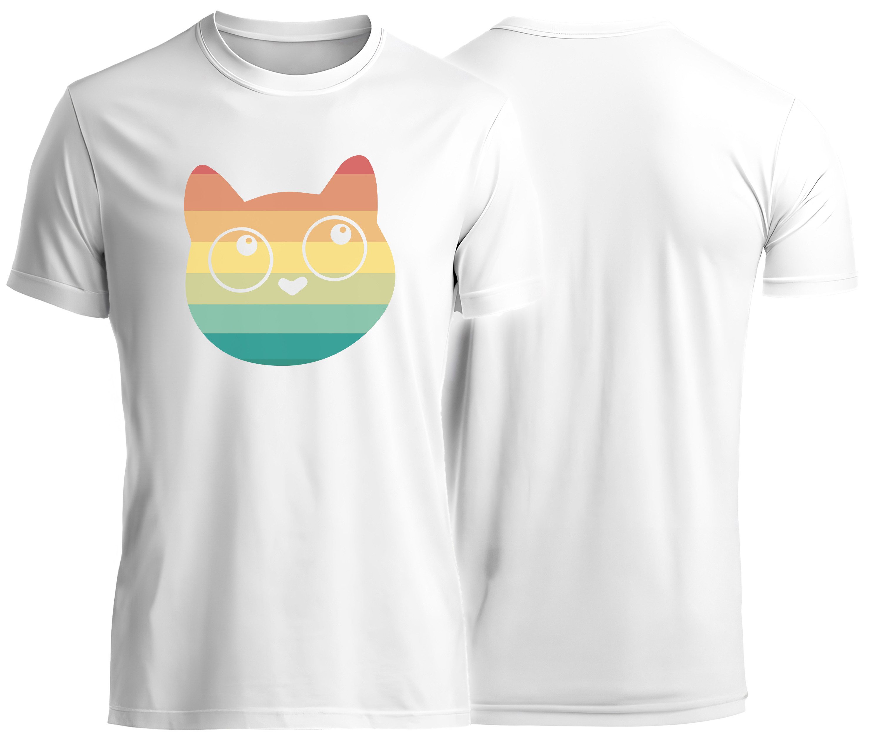 T-Shirt Katzen print Shirt