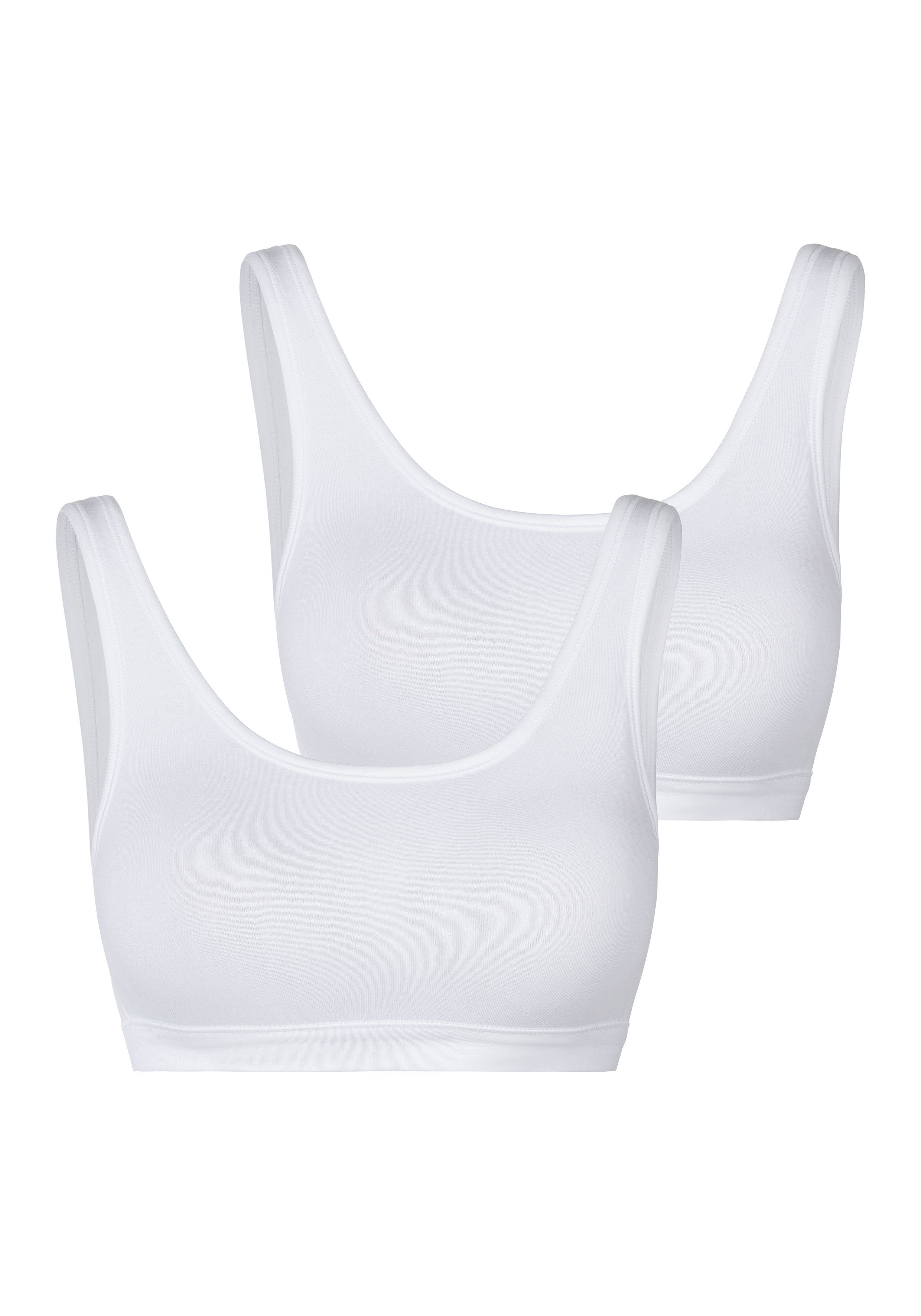 Schiesser Bustier 95/5 (Packung, 2 Stück) weiß, weiß