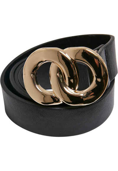 URBAN CLASSICS Hüftgürtel Urban Classics Damen Synthetic Leather Chain Buckle Ladies Belt