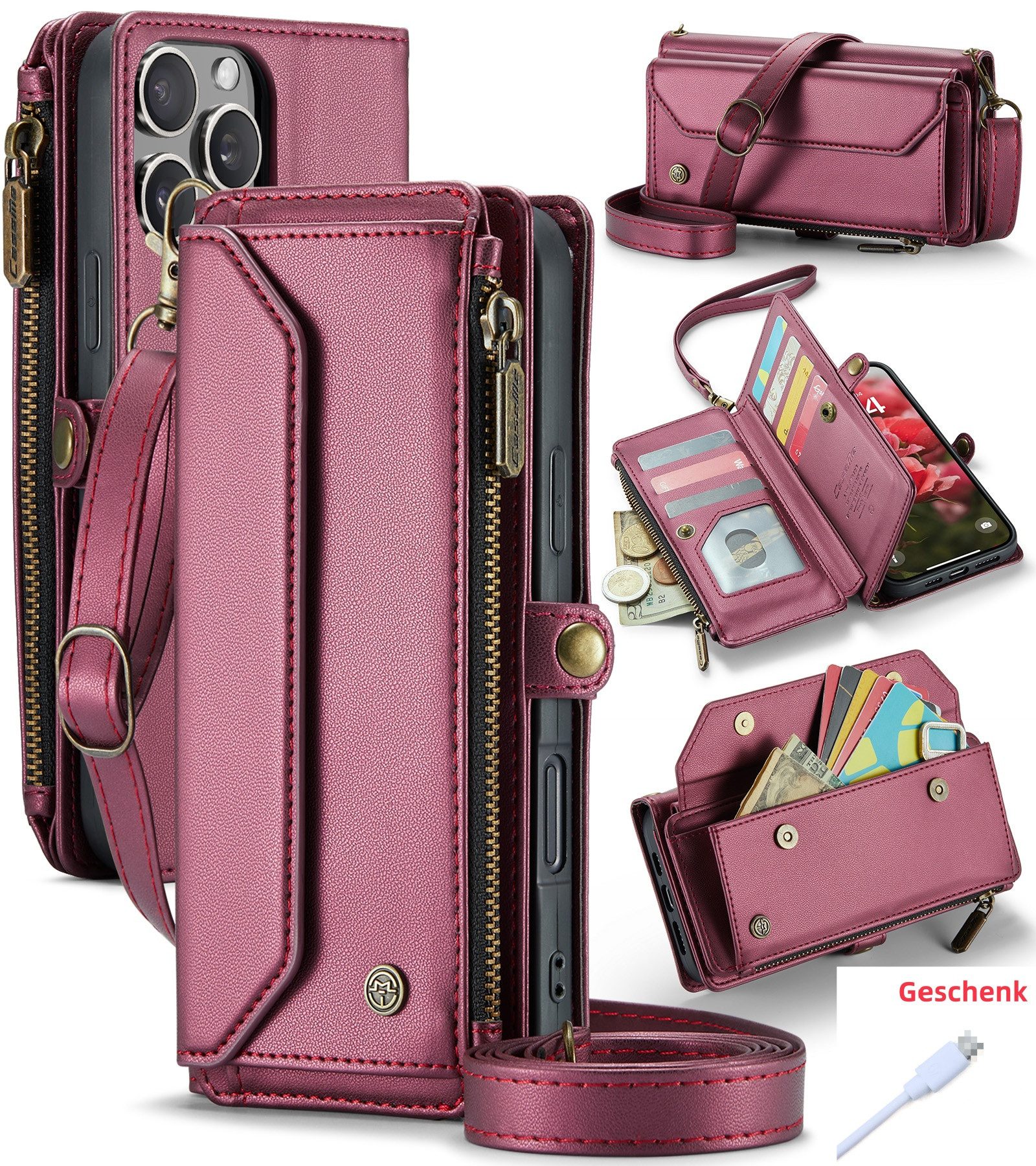 trends for living Handyhülle Magsafe Schultergur Case Hülle für iphone 11 Pro Max 11 Kartenschlitz