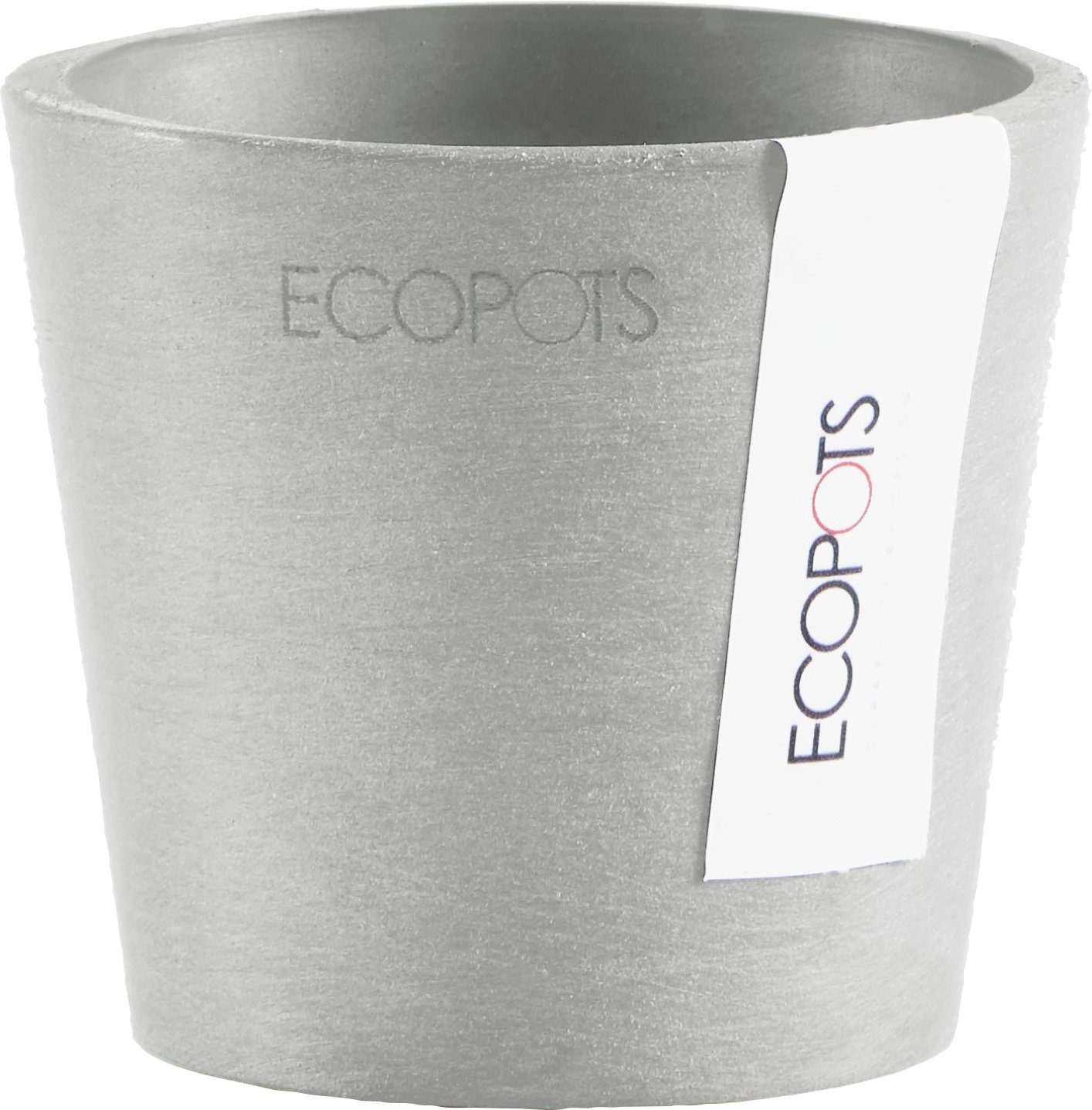 ECOPOTS Blumentopf AMSTERDAM Mini White Grey, BxTxH: 8x8x7 cm | Pflanzkübel