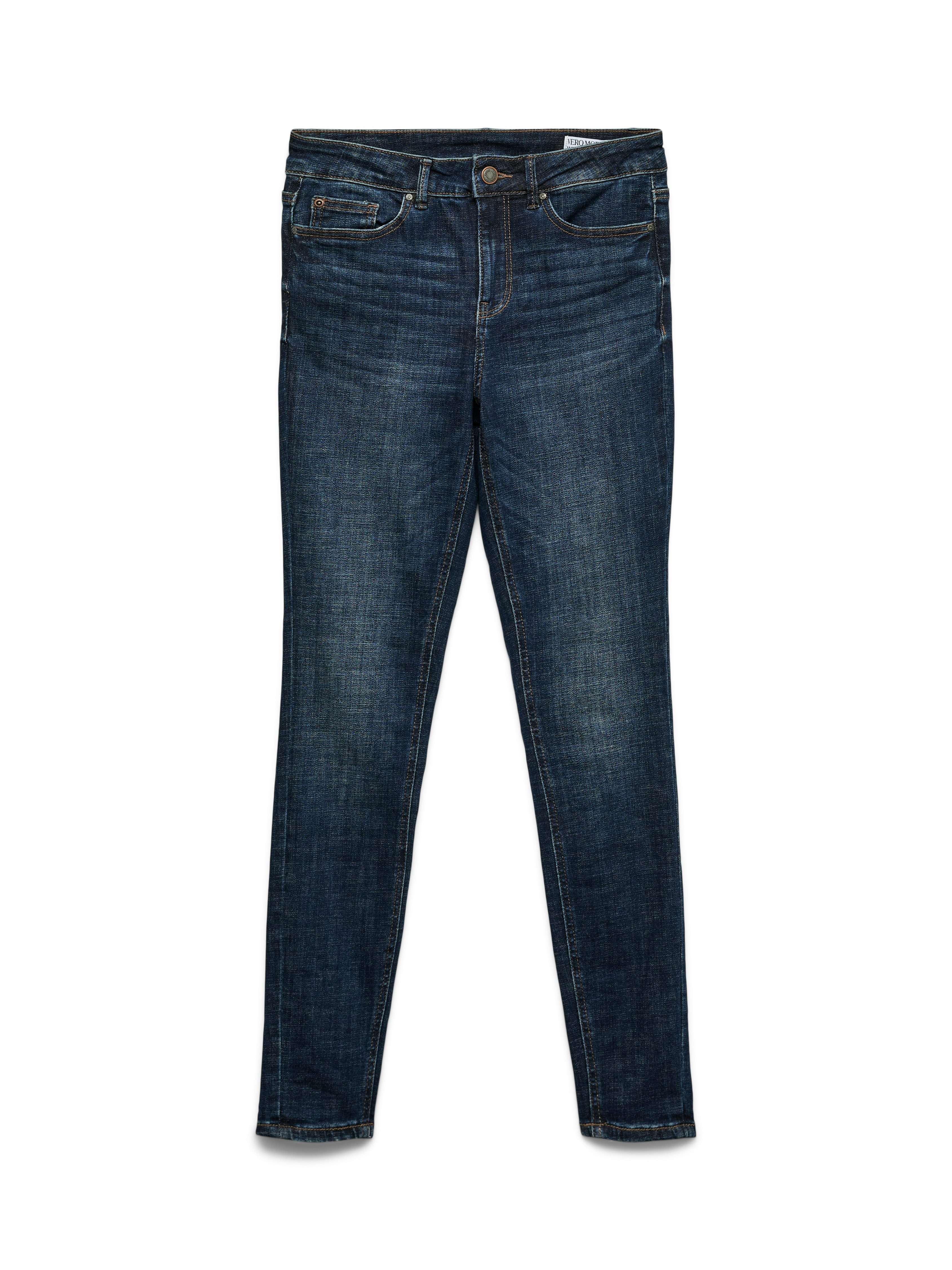 Vero Moda Skinny-fit-Jeans VMFLASH MR SKINNY JEANS LI3303 GA NOOS Baumwollmischung mit Stretch, regular waist, skinny fit