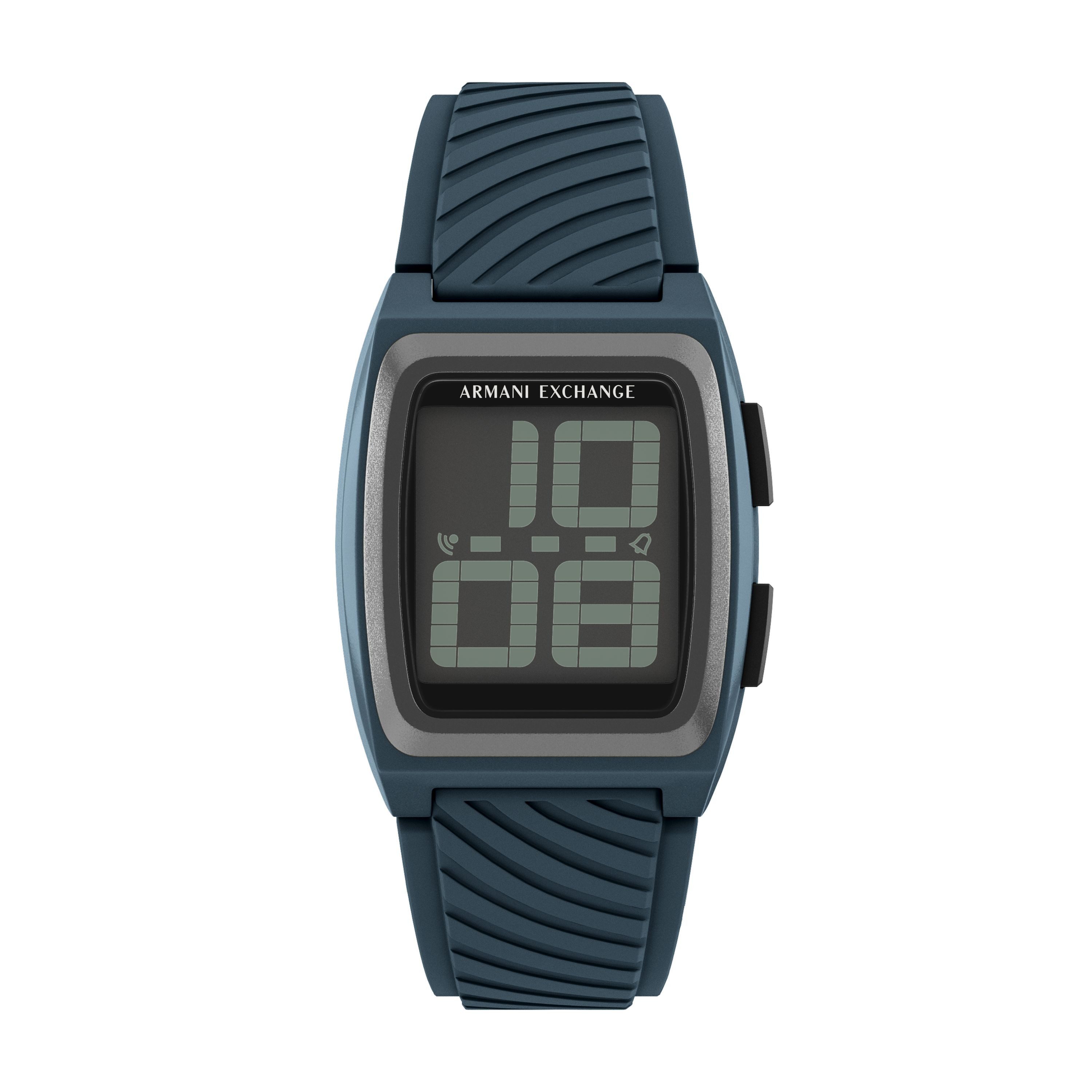 ARMANI EXCHANGE Digitaluhr AX2970, Quarzuhr, Armbanduhr, Damenuhr, Herrenuhr, Silikonarmband, digital
