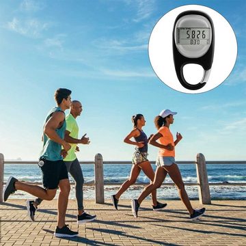Fivejoy Schrittzähler 3D Pedometer Clip-on, Easy Walking Pedometer, verfolgt Schritte (verbrannte Kalorien und aktive Zeit,7 Tage Speicher), für Männer,Frauen,Kinder