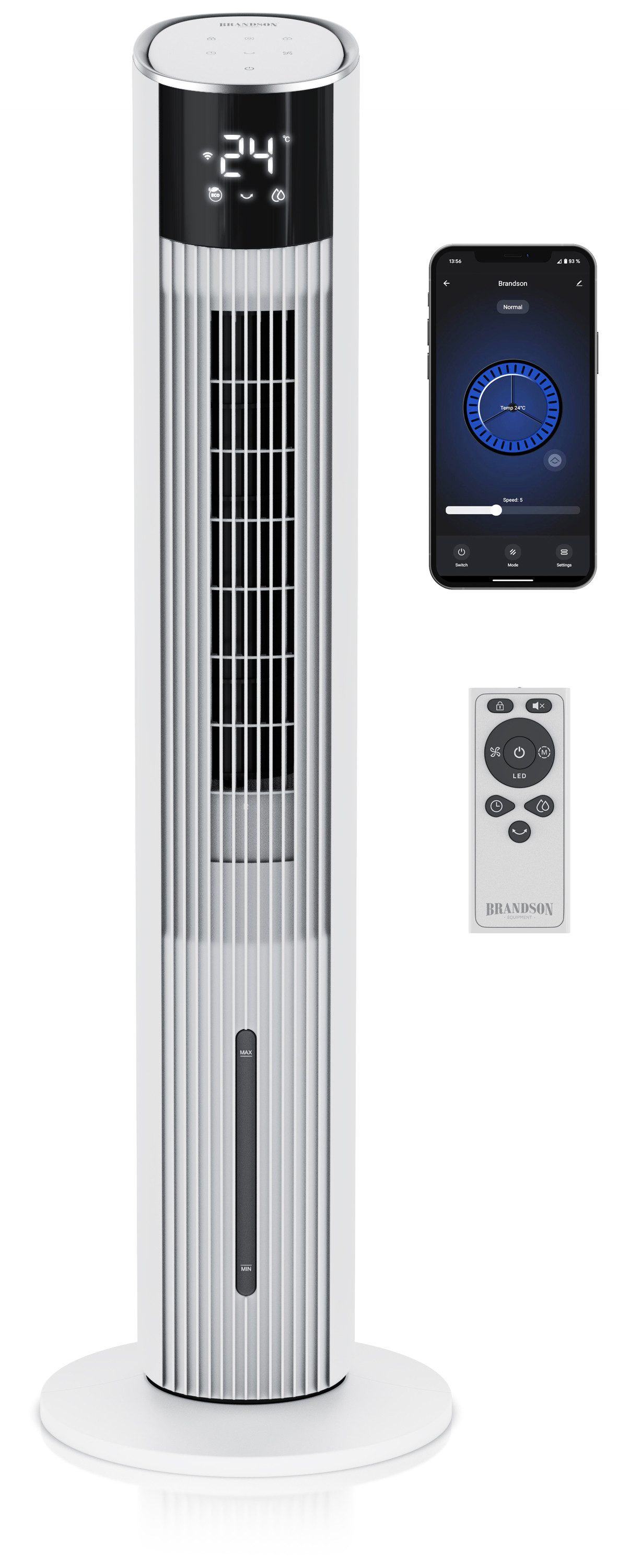 Brandson Ventilatorkombigerät mobiler Luftkühler mit Wasserkühlung, günstig online kaufen