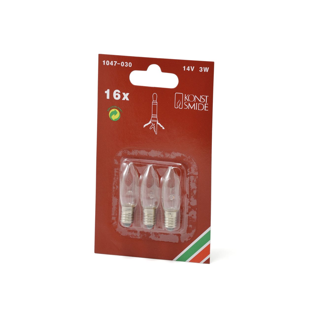 KONSTSMIDE LED-Lichterkette Konstsmide Ersatzbirne klar 14 V 3 W 3 Stück