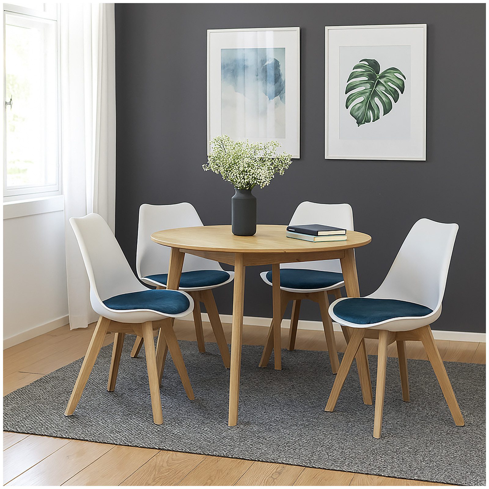 HTI-Living Esszimmerstuhl 4er Set Design-Stühle mit günstig online kaufen
