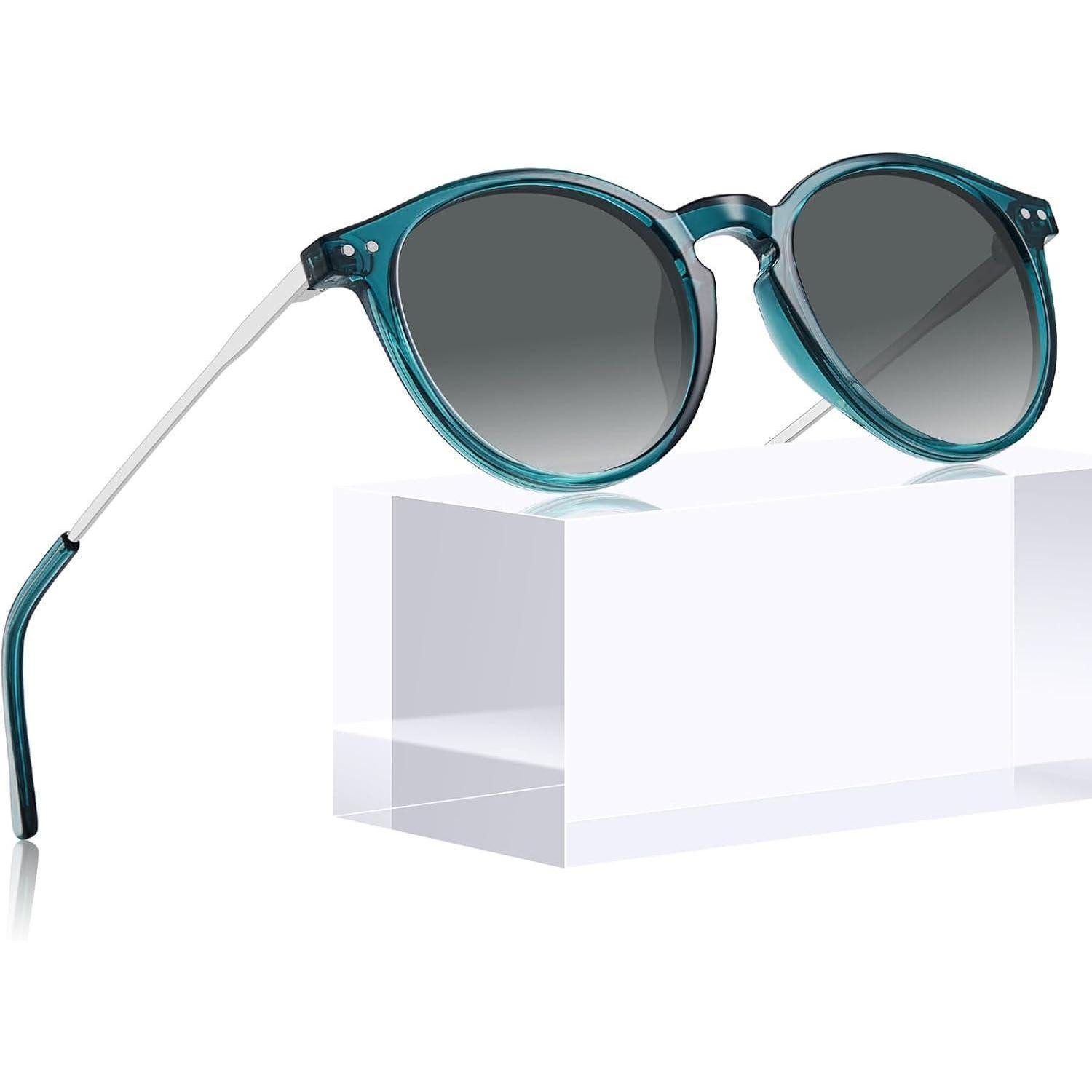 Retrosonnenbrille Sonnenbrille Damen Herren Polarisiert Verlauf Grau