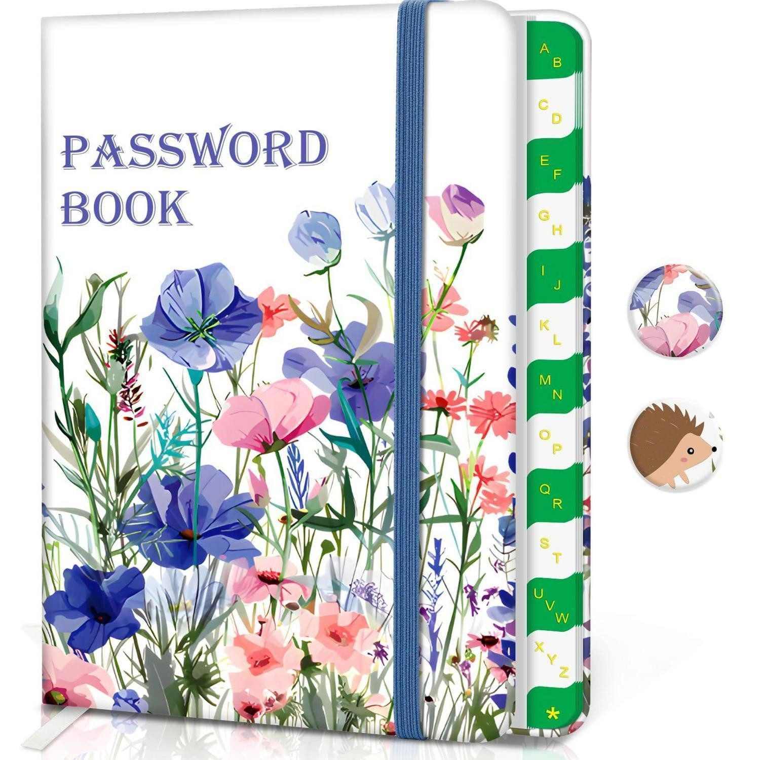 LuxusKollektion Notizbuch Passwort-Buch Alphabetisch Register Tabs Klein