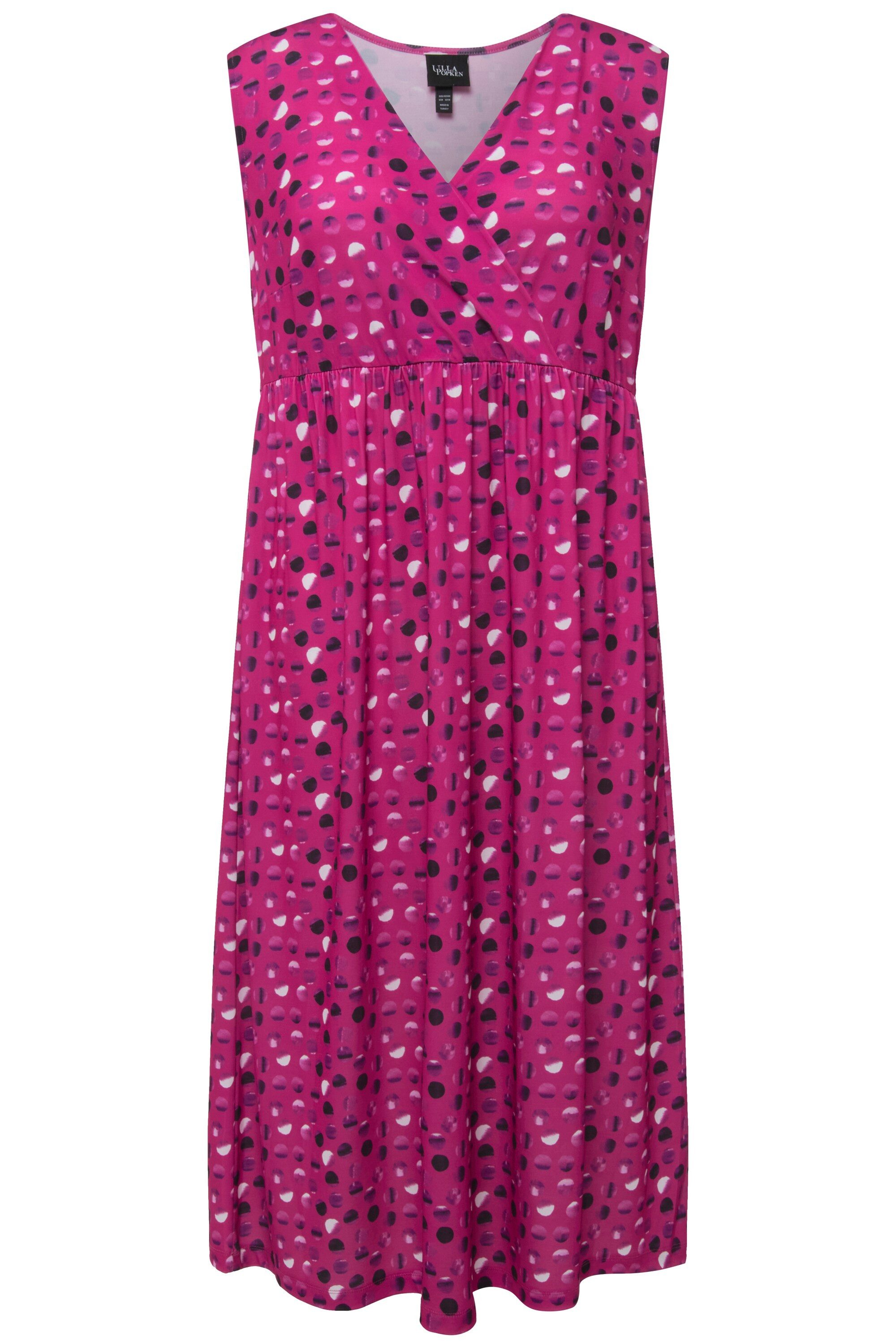 Ulla Popken Maxikleid Jerseykleid Punkte A-Linie günstig online kaufen
