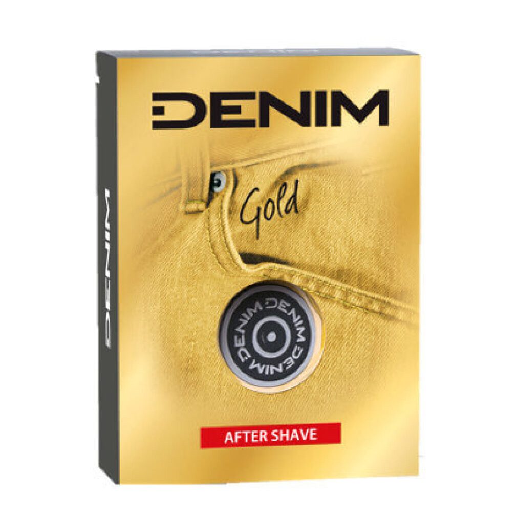 Denim After-Shave Gold - Aftershave-Wasser - Inhalt: 100 ml