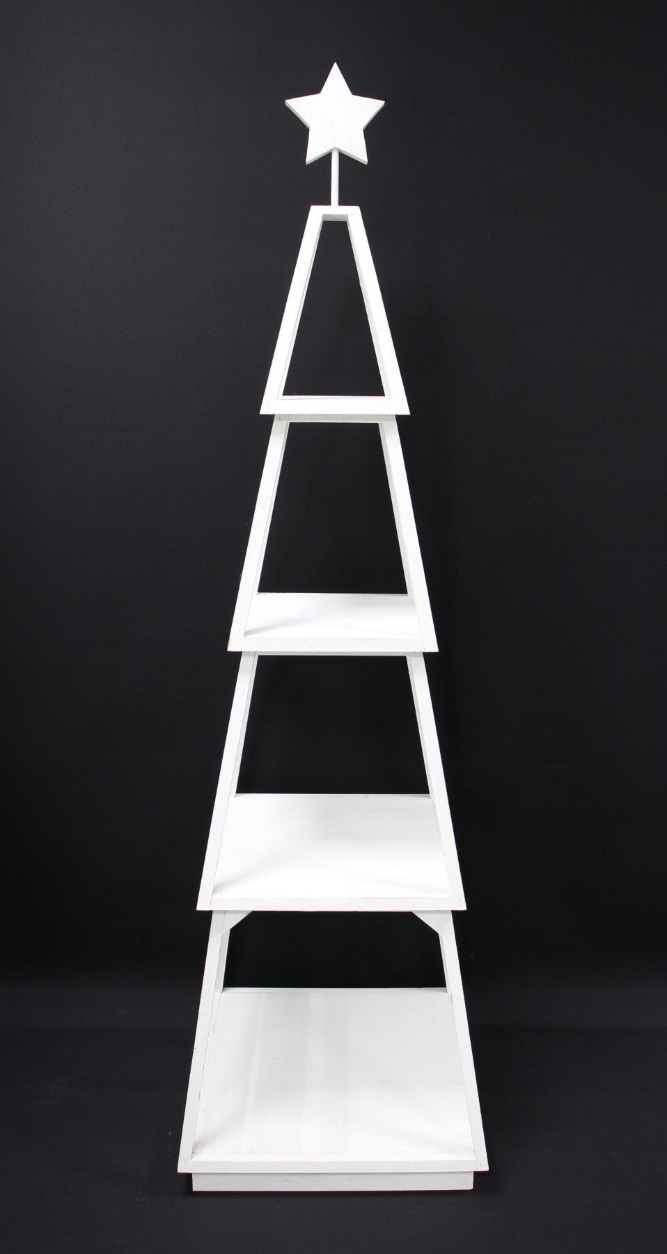 Dekoleidenschaft Standregal Dekotanne "Shabby White" aus Holz, weiß, Pyrami günstig online kaufen