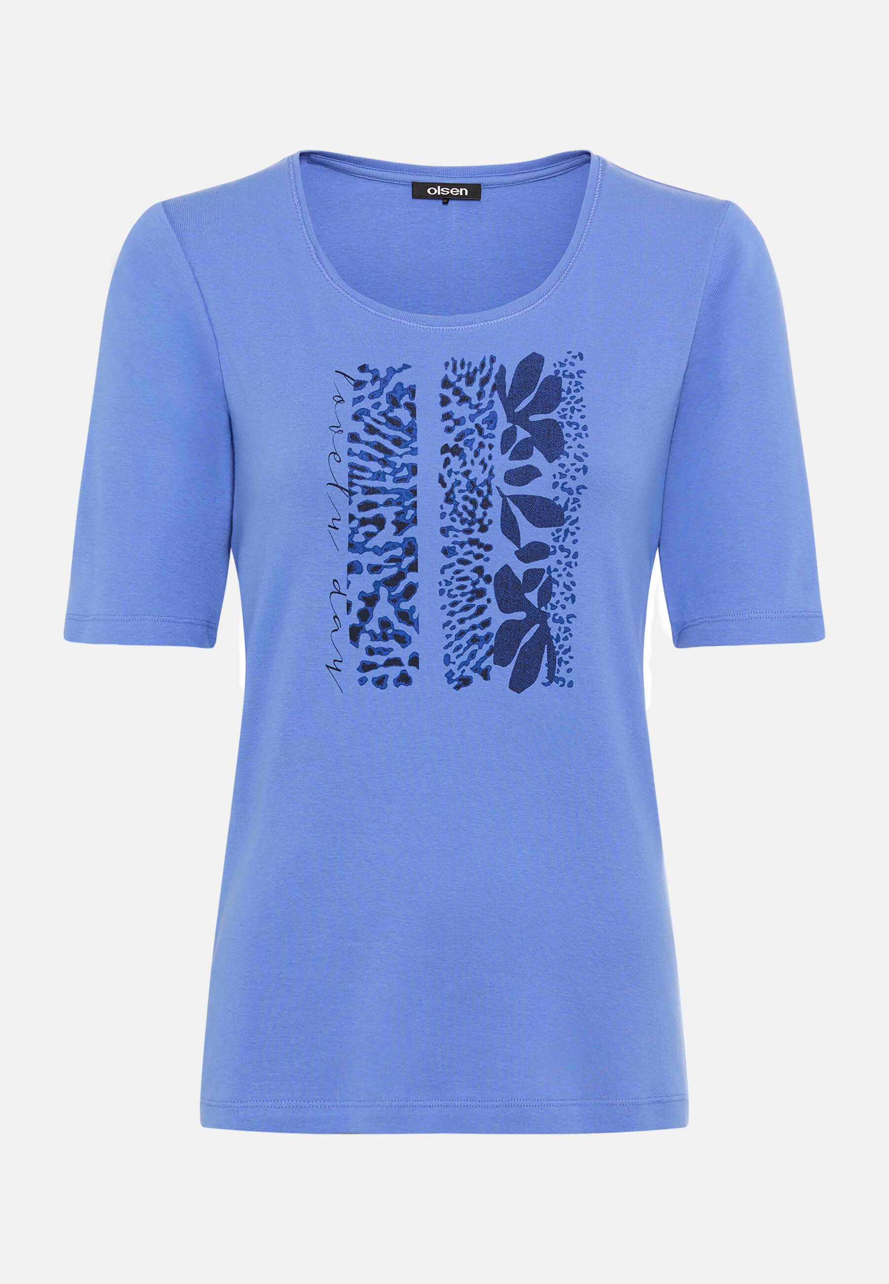 Olsen Cardigan Shirt mit Placement-Print