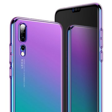 CoolGadget Handyhülle Farbverlauf Twilight Hülle für Huawei Y5 2019 5,7 Zoll, Robust Hybrid Cover Kamera Schutz Hülle für Huawei Y5 2019 Case