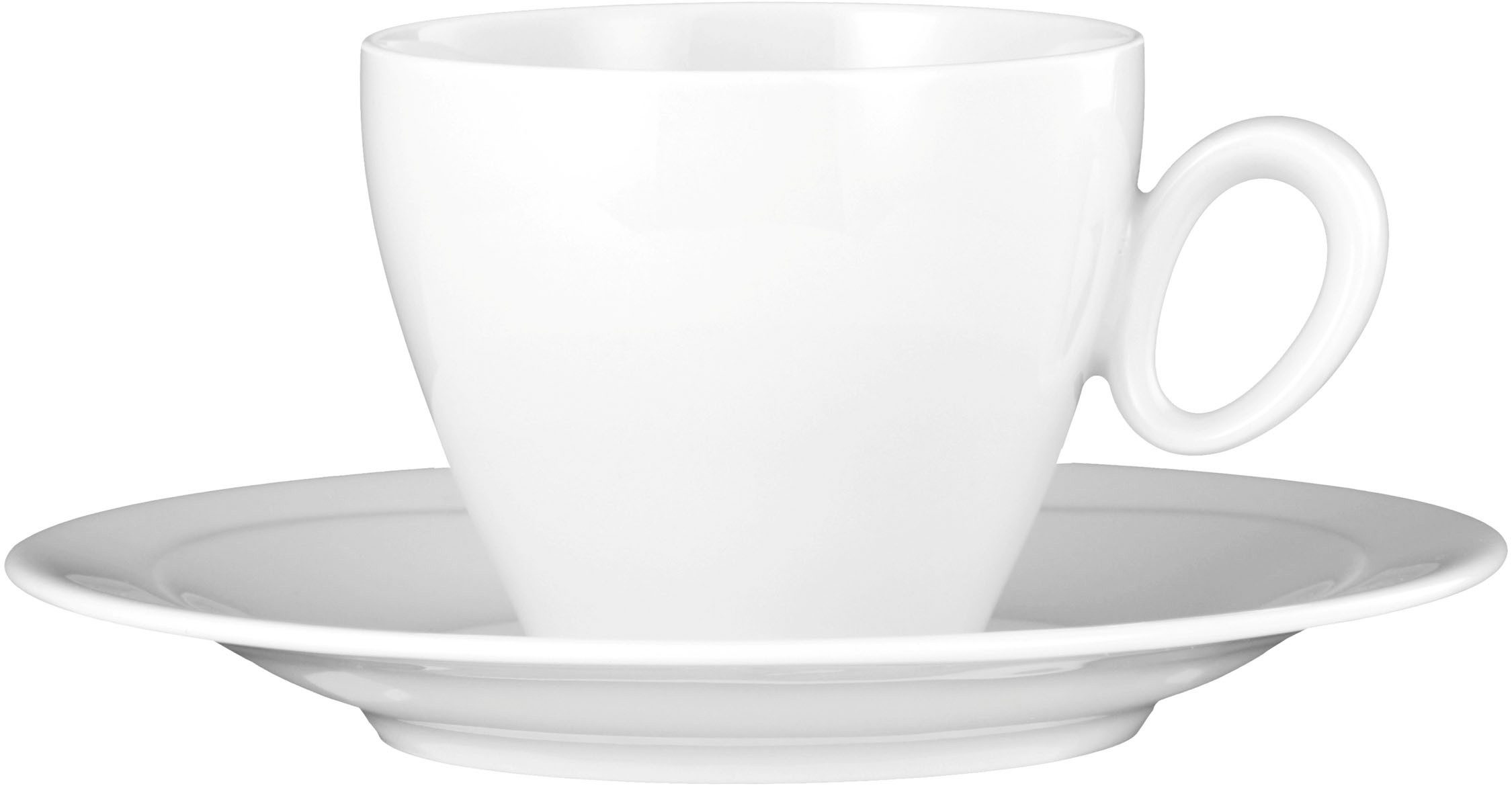 Seltmann Weiden Kaffeeservice Geschirr-Set, Service Trio (18-tlg), 6 Personen, Porzellan, Tassen, Teller, Untertassen, Made in Germany, 18 Teile, für 6 Personen