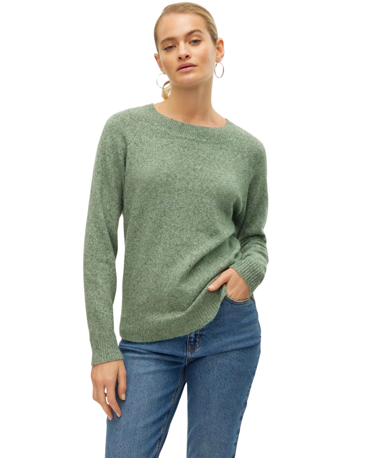 Vero Moda Strickpullover Rundhals Langarm Basic Pulli