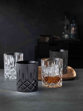 Nachtmann Whiskyglas Noblesse Black Edition Whiskygläser 295 ml 2er Set, Glas