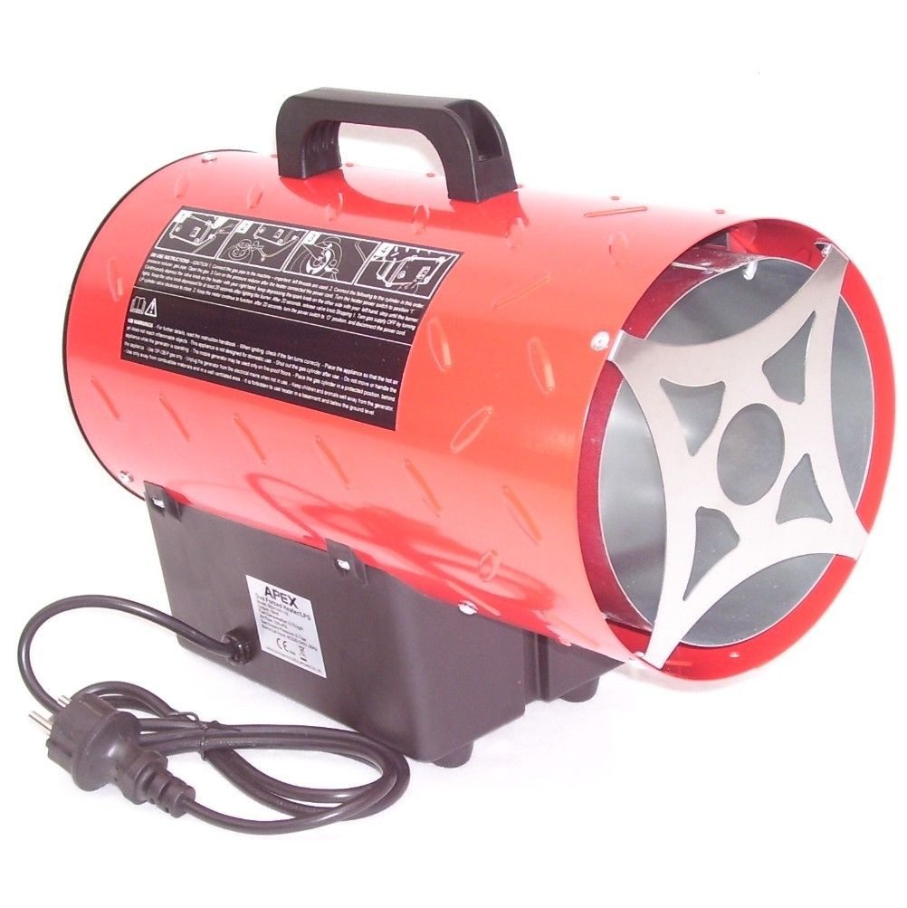Apex Heizstrahler Gasheizgebläse 15kW Gasheizer Heizkanone 55208 Heizlüfter, 15000 W