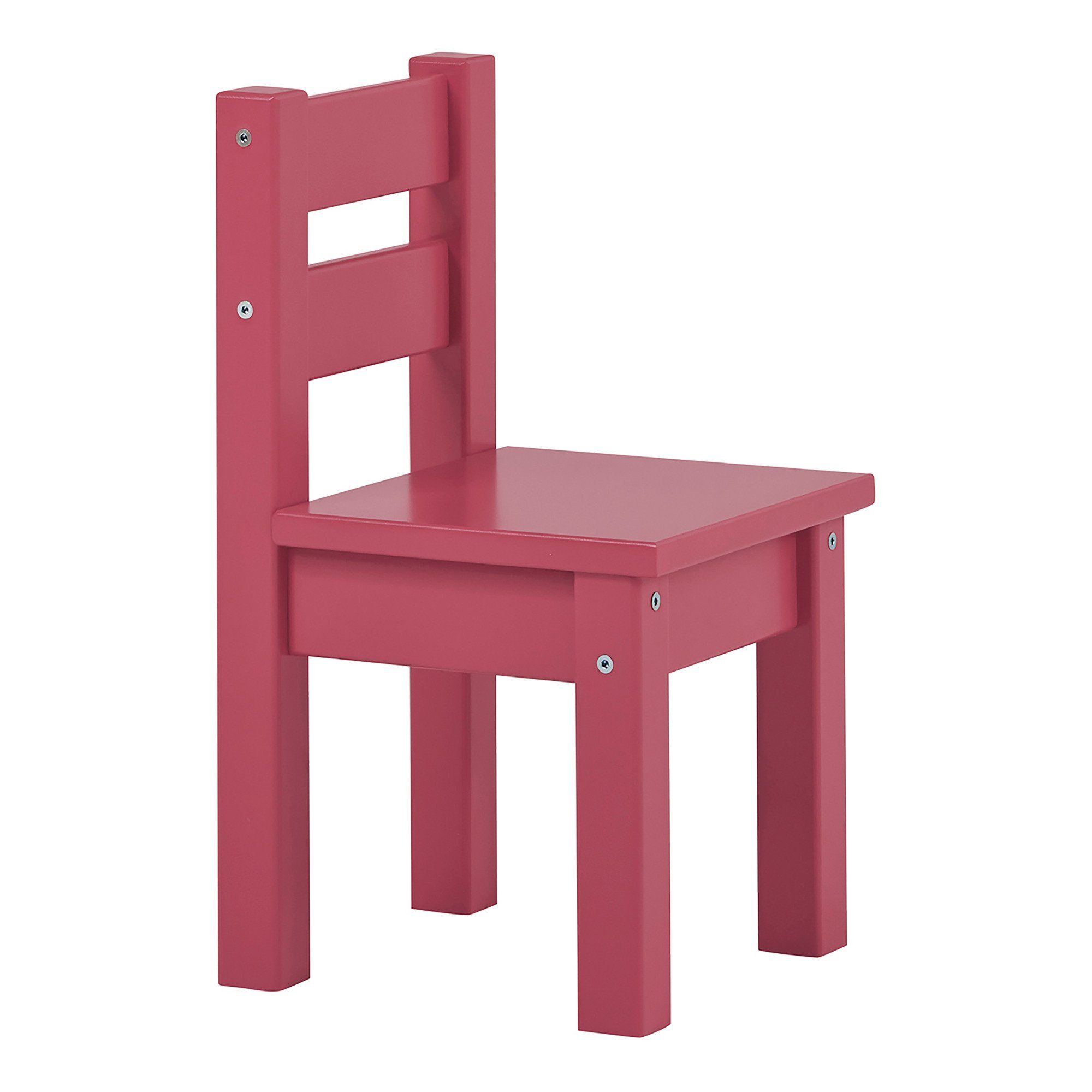 Hoppekids Stuhl MADS Kinderstuhl aus massivem Kiefernholz und MDF-Holz Rot