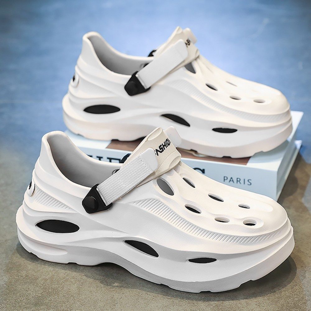 HUSK'SWARE Atmungsaktive Freizeitschuhe Clog (Verstellbarer Fersenriemen, Leicht & bequem) Weiches & flexibles EVA-Material Rutschfeste Sohle