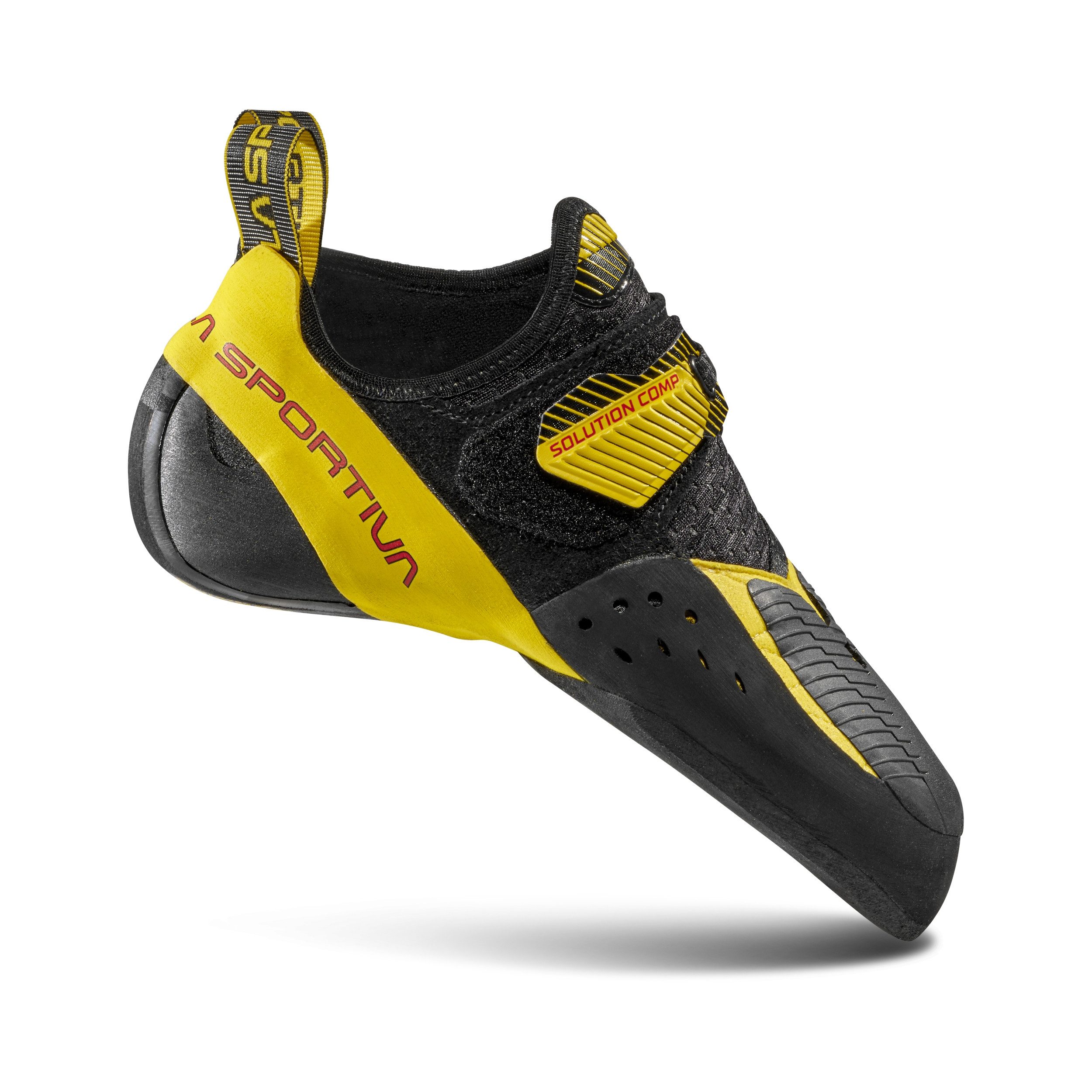 La Sportiva Solution Comp - Herren Kletterschuh - Black/Yellow Kletterschuh