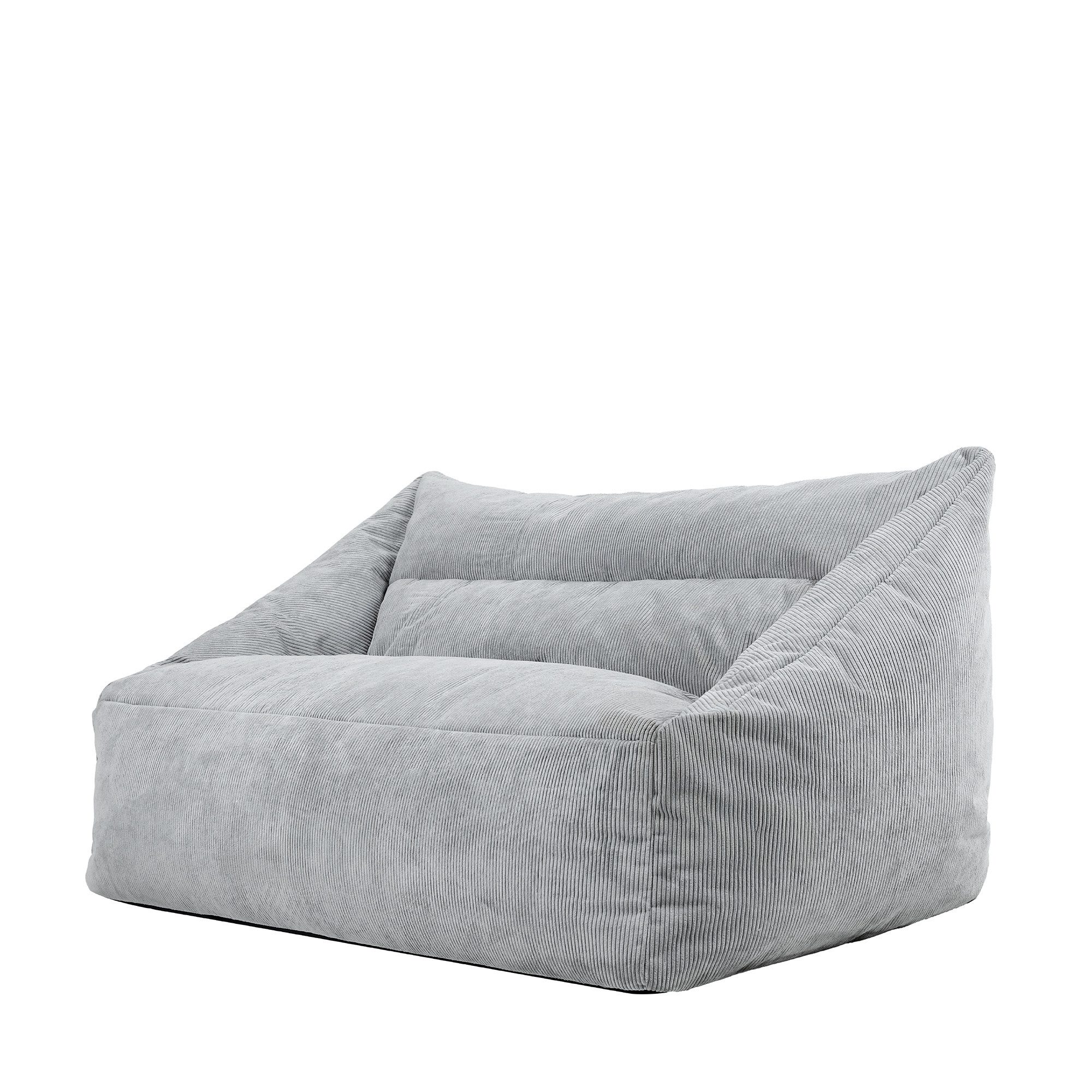 icon Sitzsack Sitzsack Sofa aus Feincord „Cecilia", Made in Germany, für Erwachsene, XXL Sitzsack