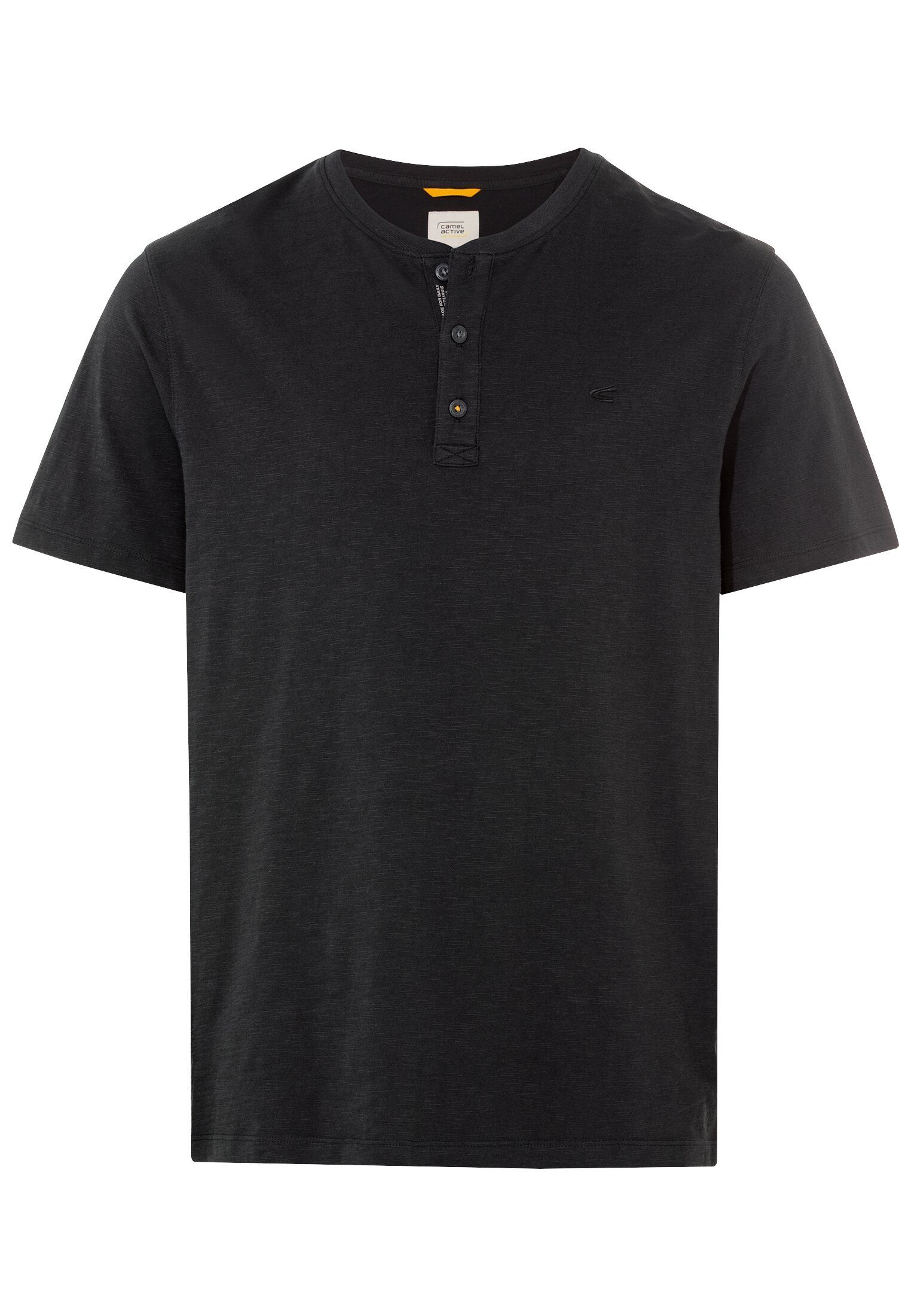 camel active T-Shirt mit Henley Ausschnitt