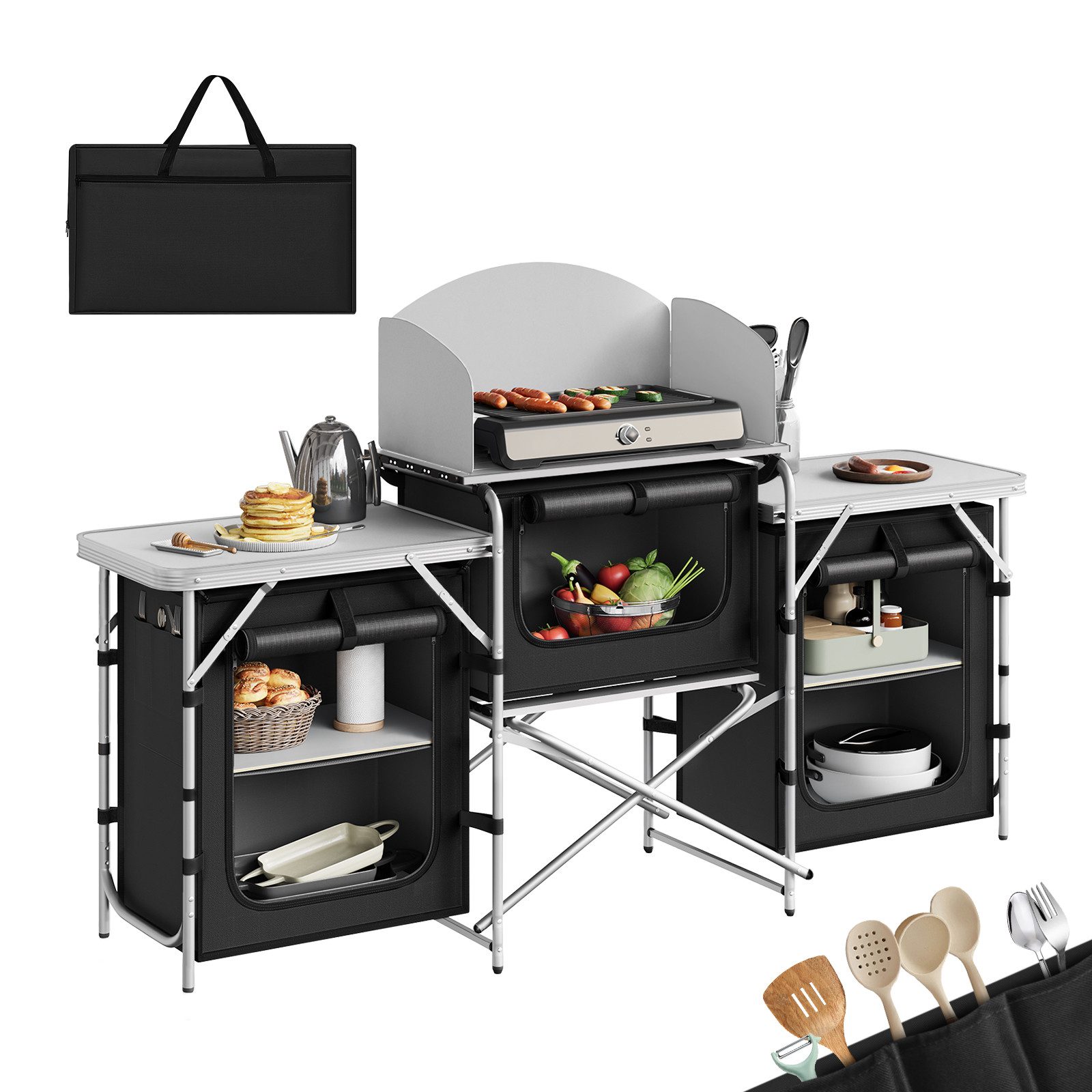 Woltu Campingschrank (1-St) faltbar, Outdoor Küche günstig online kaufen
