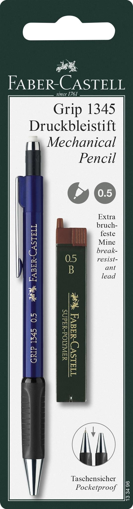 Faber-Castell Druckbleistift Faber Castell Druckbleistift Grip 1345 0,5 B sortiert Rad+M
