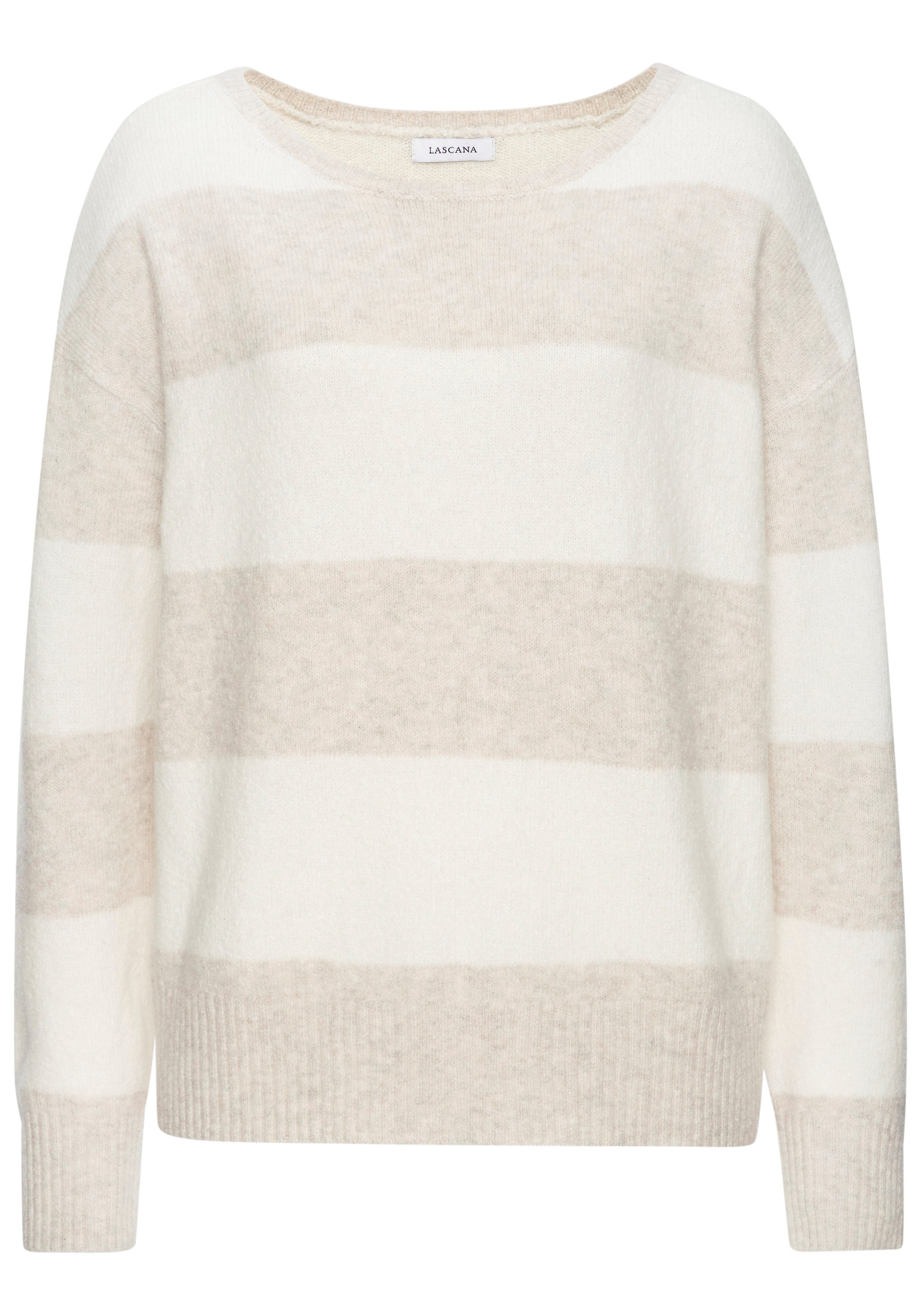 LASCANA Sweater - Strickpullover - Loungepullover - Streifenpullover aus weichem Strick, Home- und Loungewear. € 44,99